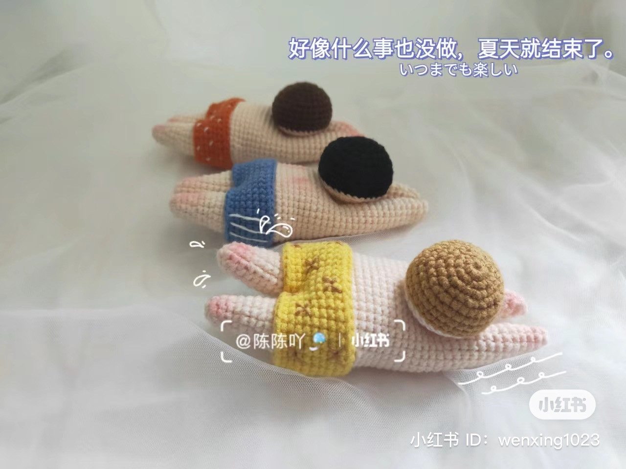 Crochet Pattern for Cute Swimming Doll Amigurumi with Bikini