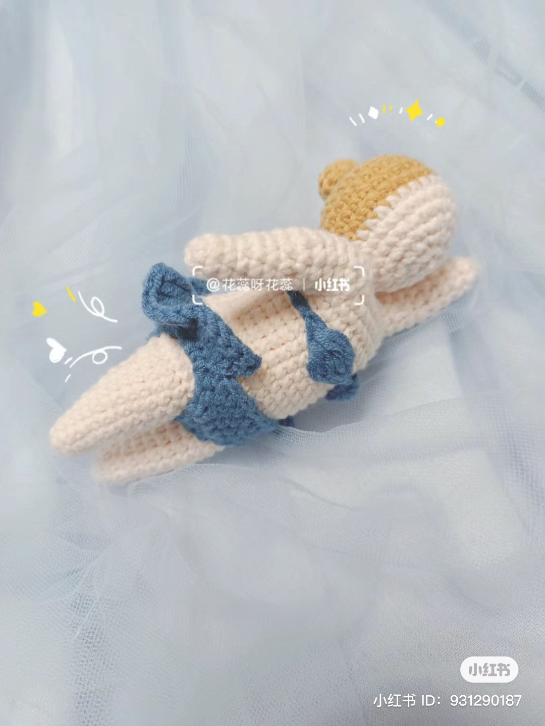 Crochet Pattern for Cute Swimming Doll Amigurumi with Bikini