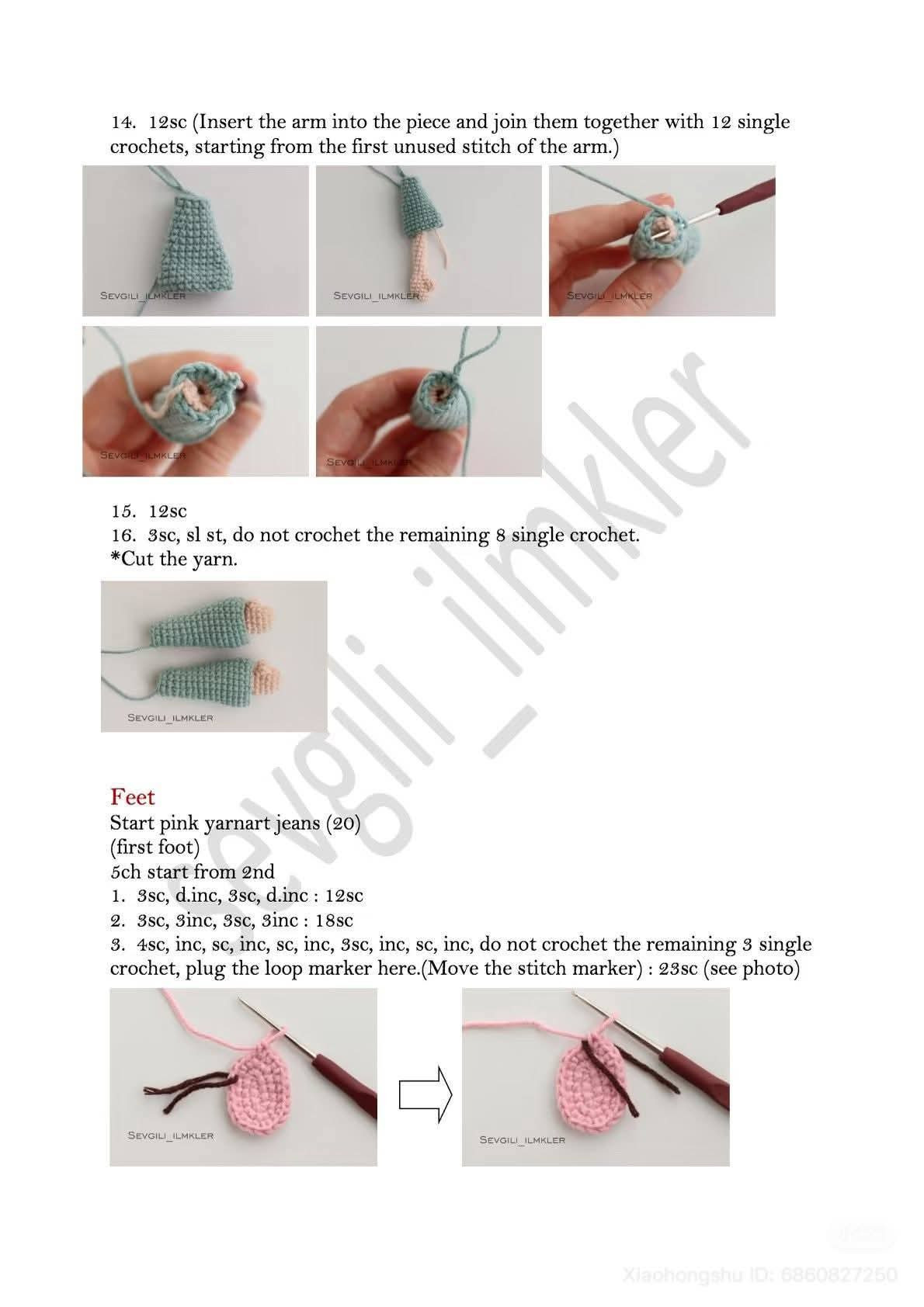 Crochet Pattern for Cute Traditional Dress Girl Doll with Flower Hair Buns