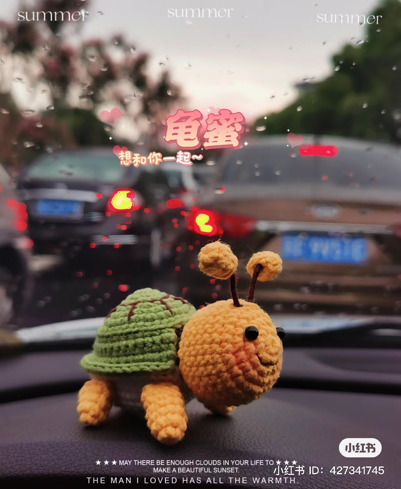 Crochet pattern for cute turtle bee amigurumi doll with green shell