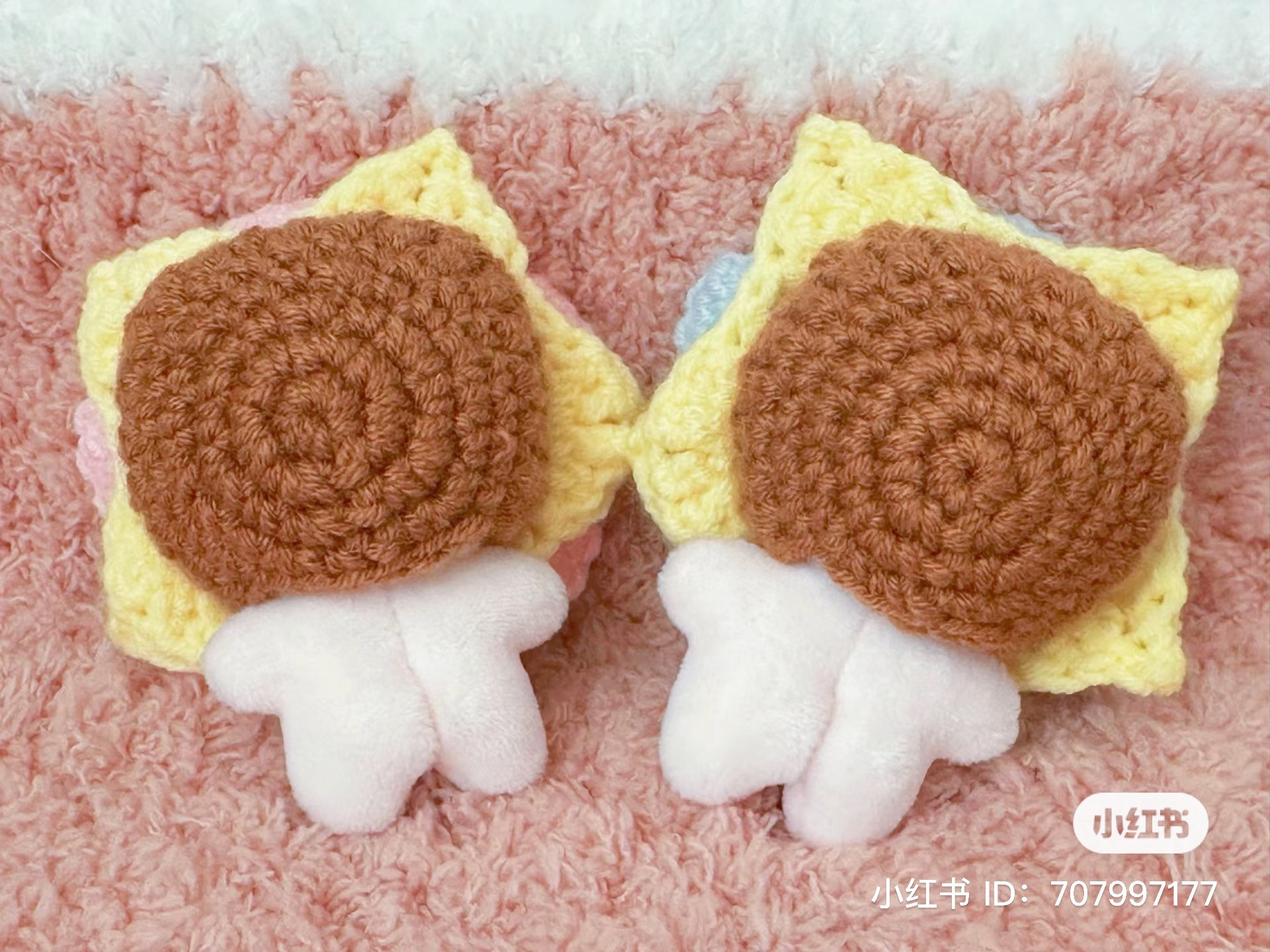 Crochet Pattern for Double Layer Flower Headpiece 5cm Doll