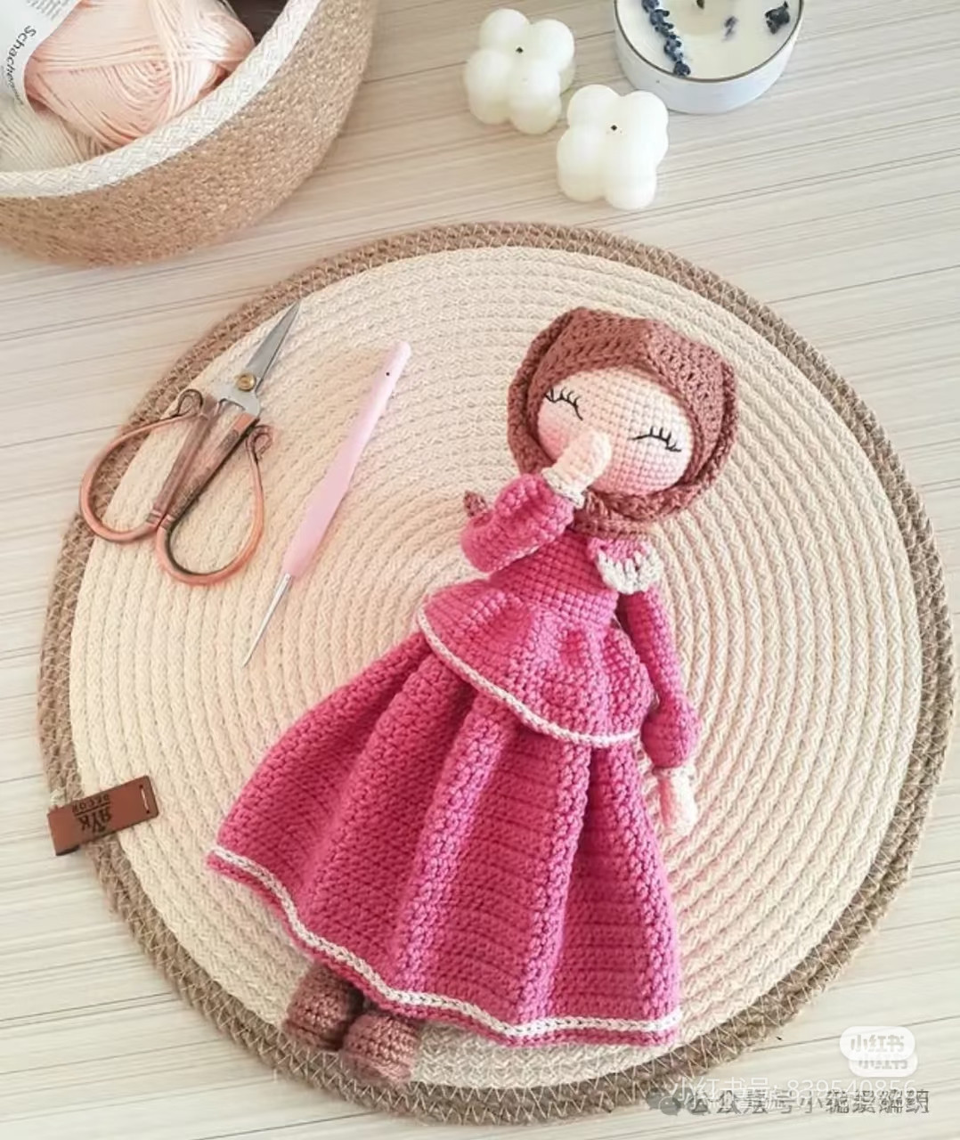Crochet Pattern for Elif Girl Amigurumi Doll