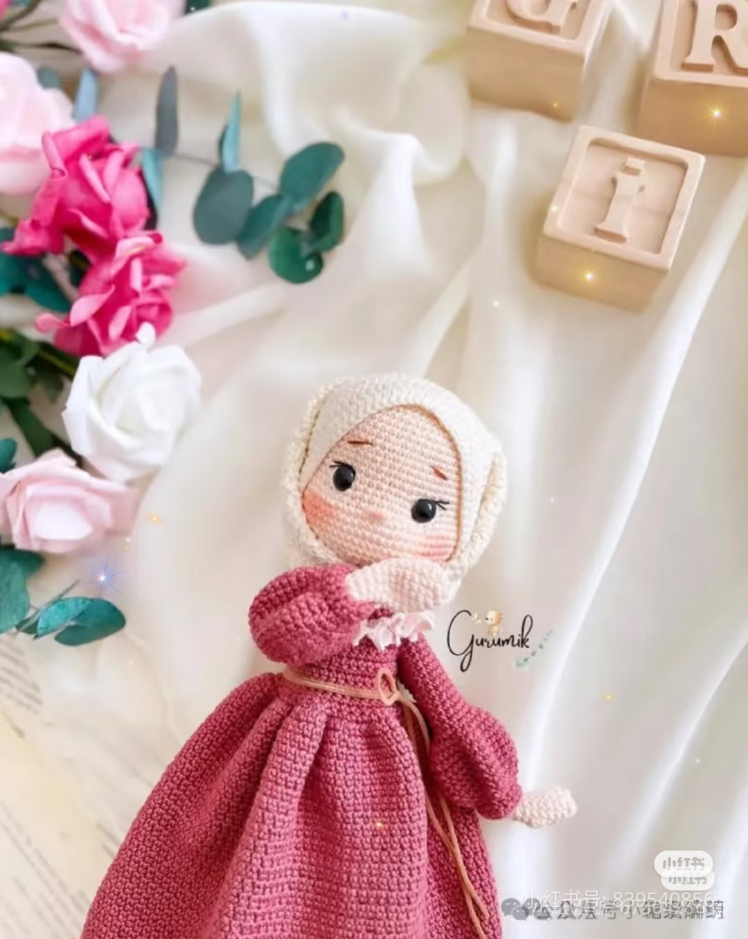Crochet Pattern for Elif Girl Amigurumi Doll