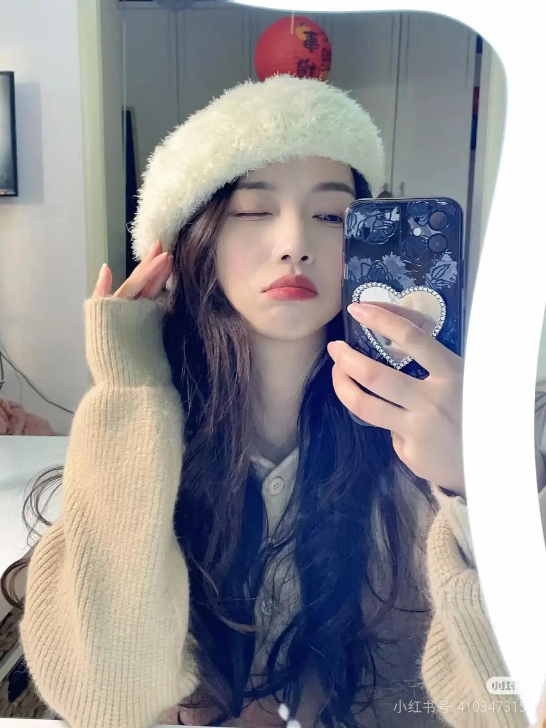 Crochet Pattern for Fluffy Cream Beret Hat