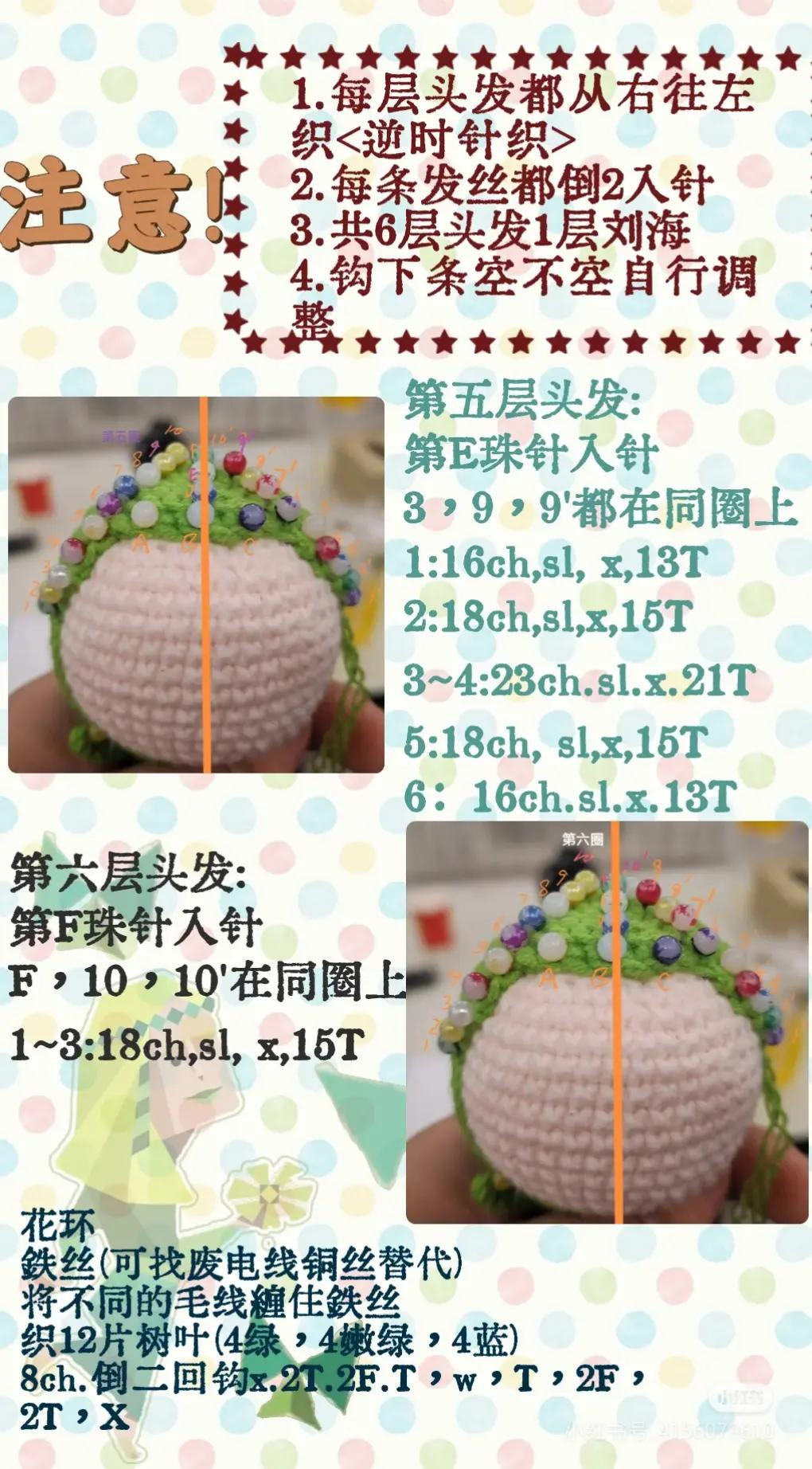 Crochet Pattern for INFP Butterfly Amigurumi Doll with Green Hair