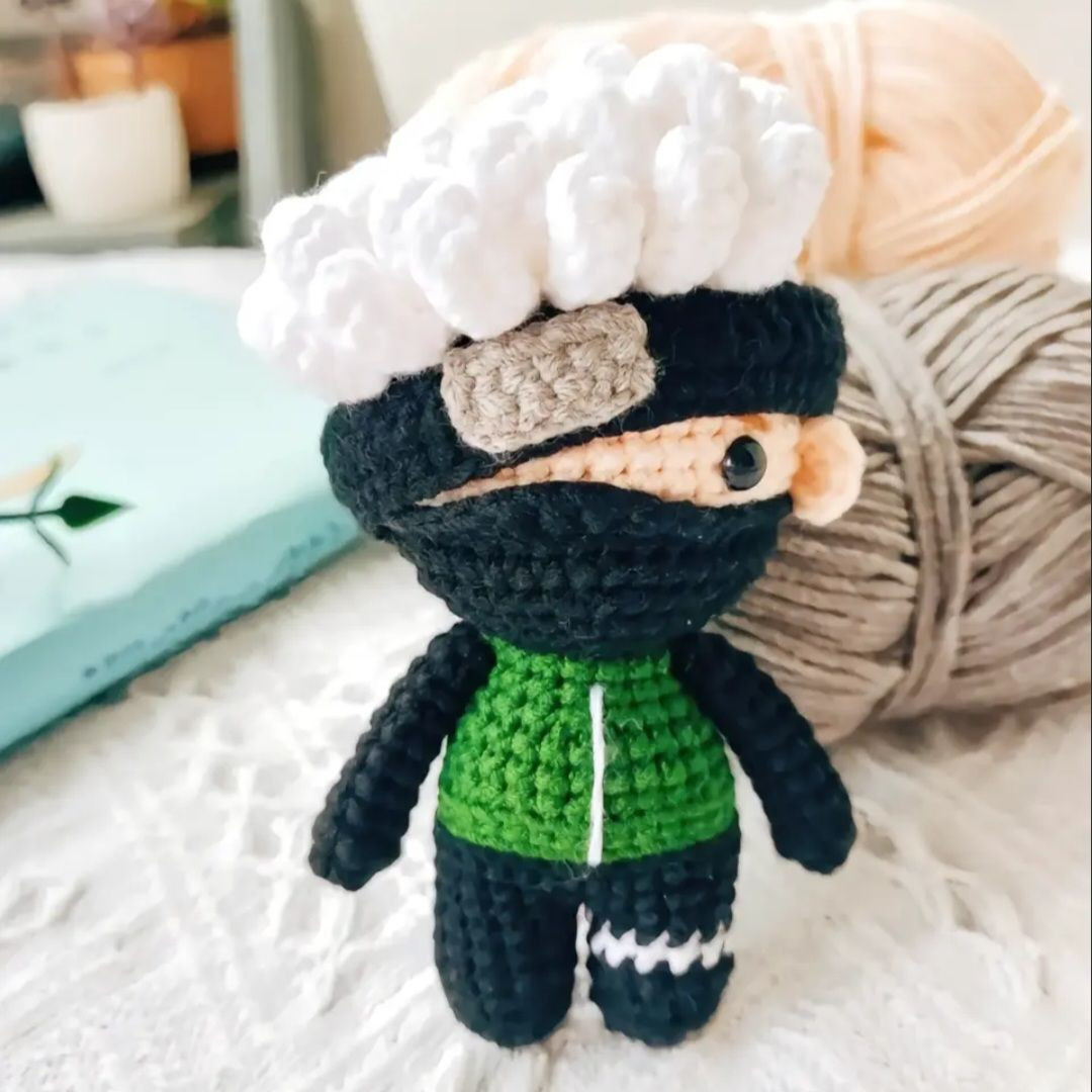 Crochet Pattern for Kakashi Hatake from Naruto