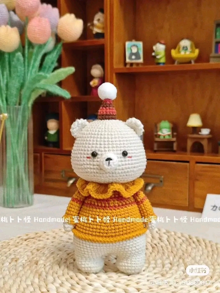 Crochet Pattern for Little Bear Elliot Amigurumi Doll