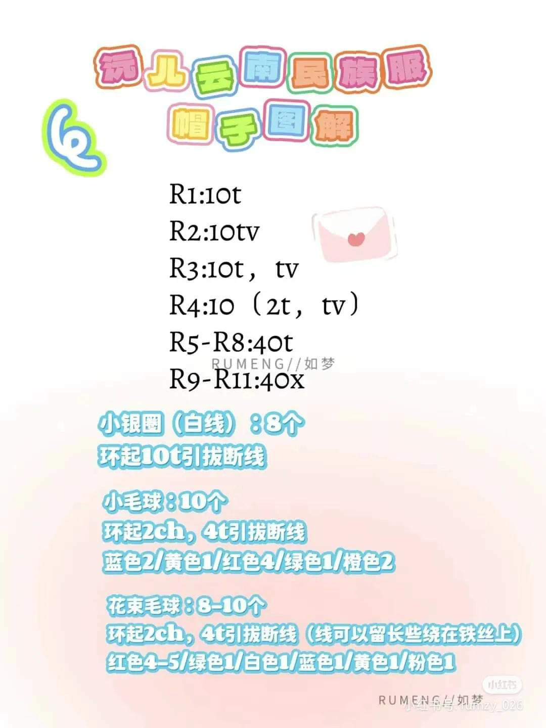 Crochet Pattern for Little Red Riding Hood Doll with Beret