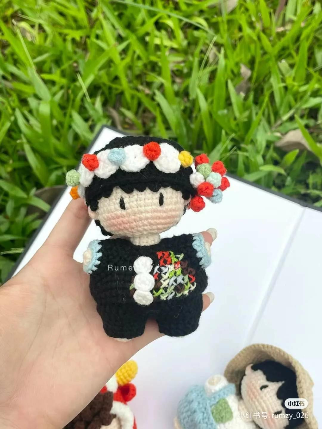 Crochet Pattern for Little Red Riding Hood Doll with Beret