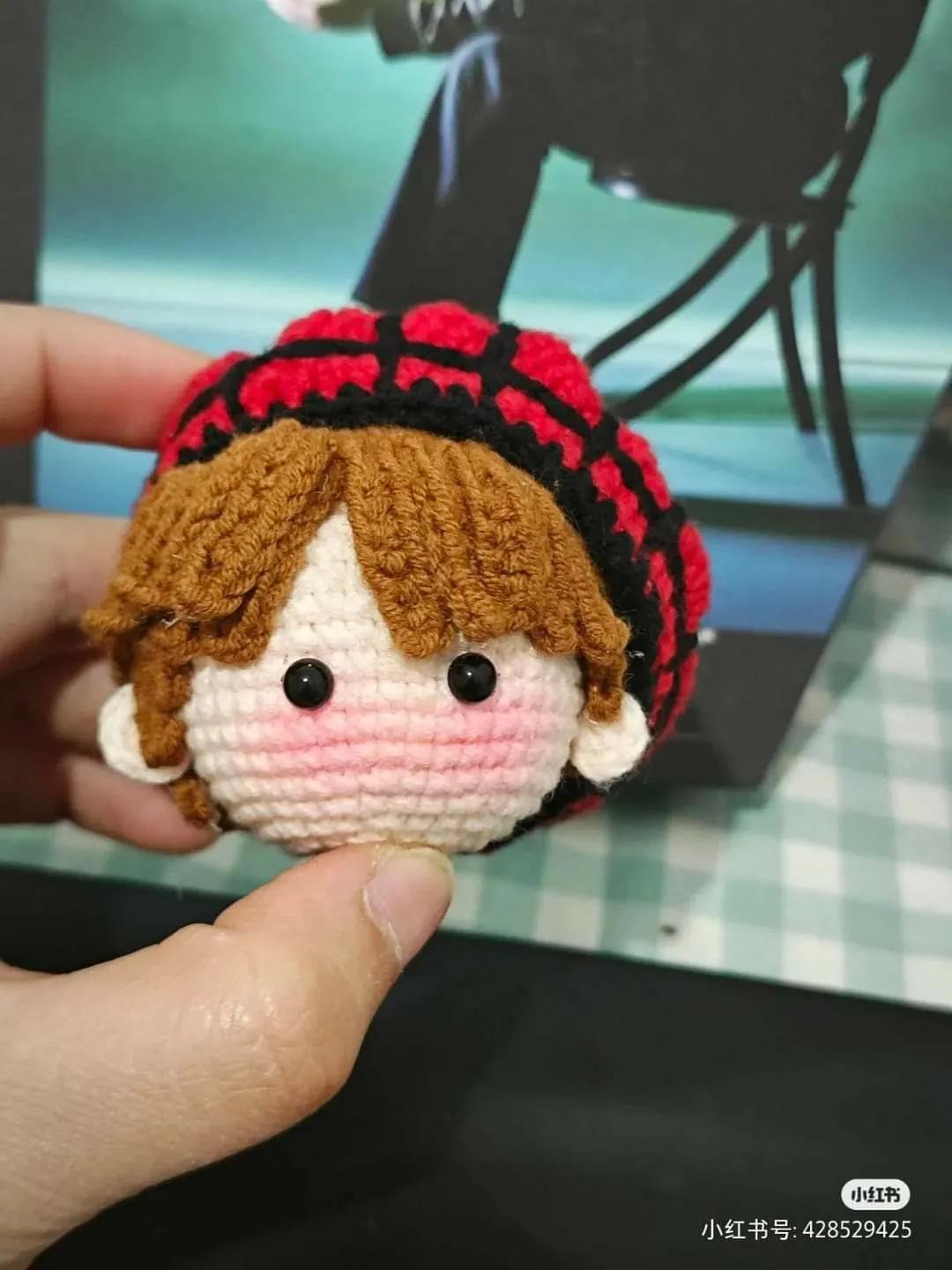 Crochet Pattern for Little Red Riding Hood Doll with Beret