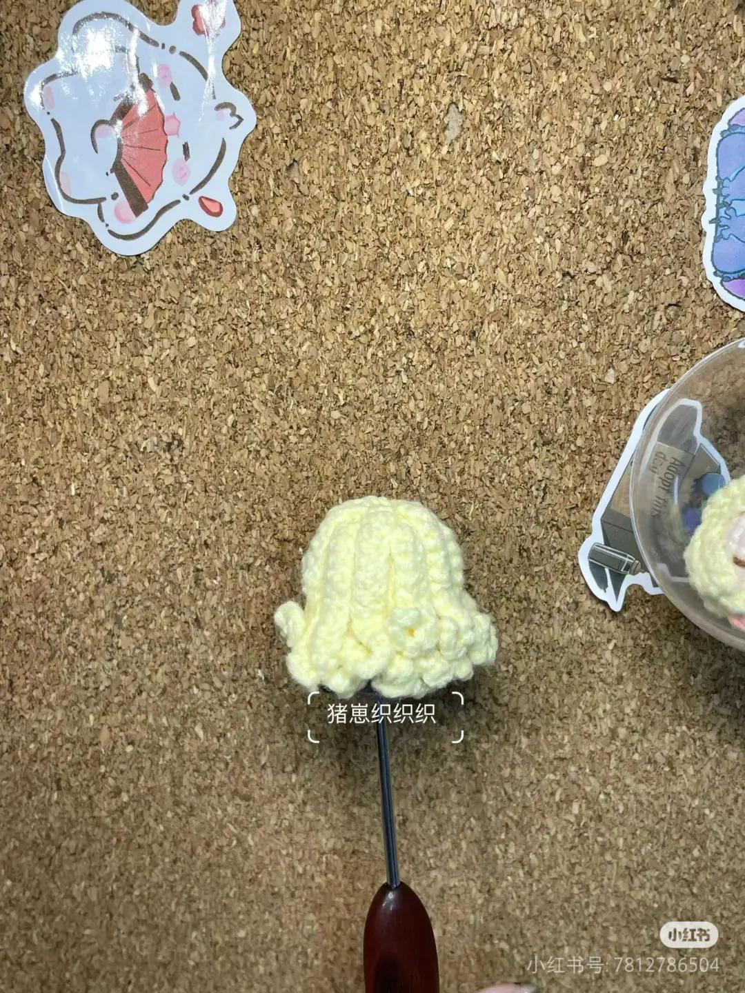 Crochet Pattern for Luna Doll with Blonde Hair and Blue Scarf