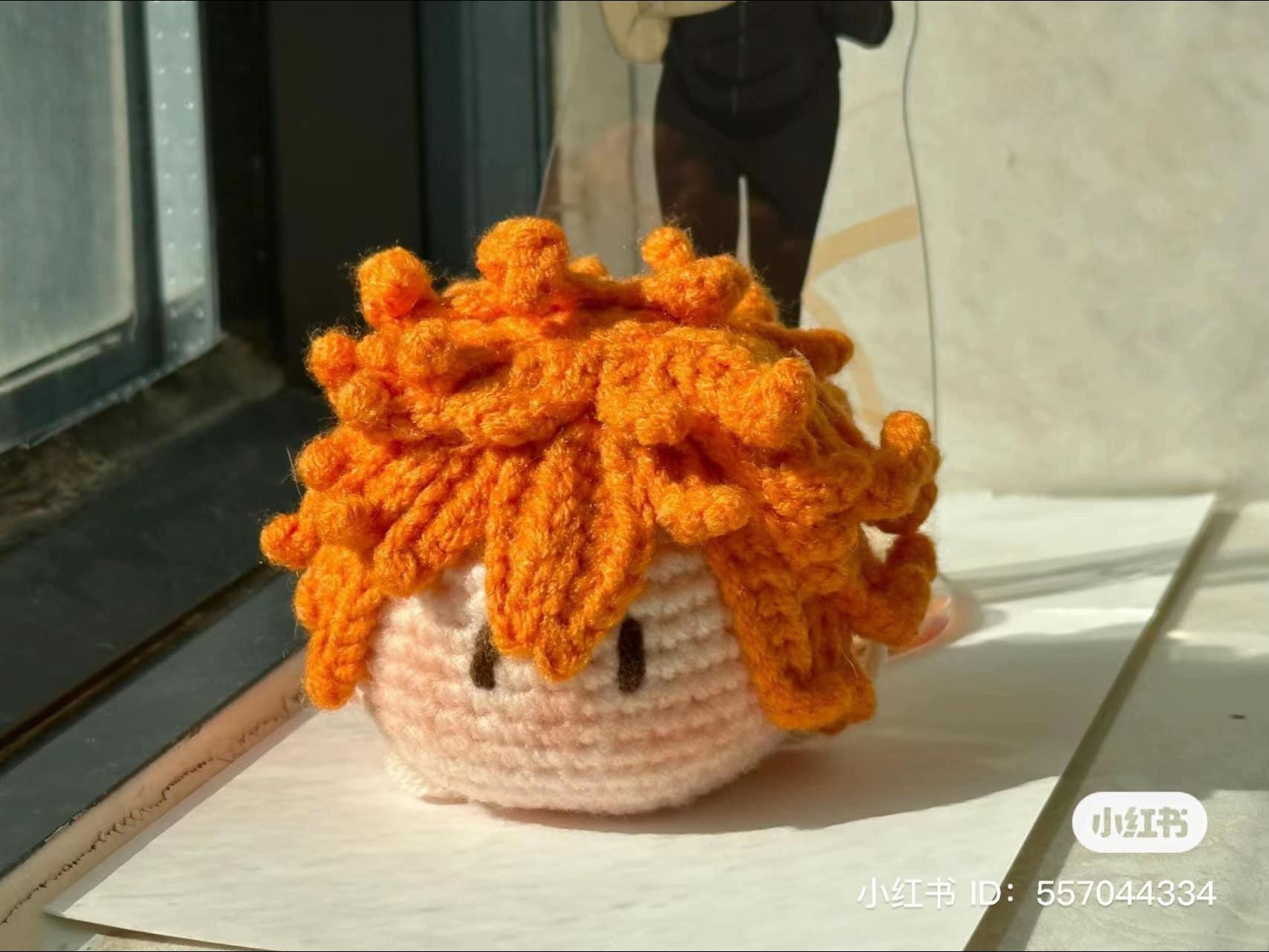 Crochet Pattern for Nishinoya Yuu and Bokuto Koutarou Hair Keychains from Haikyuu