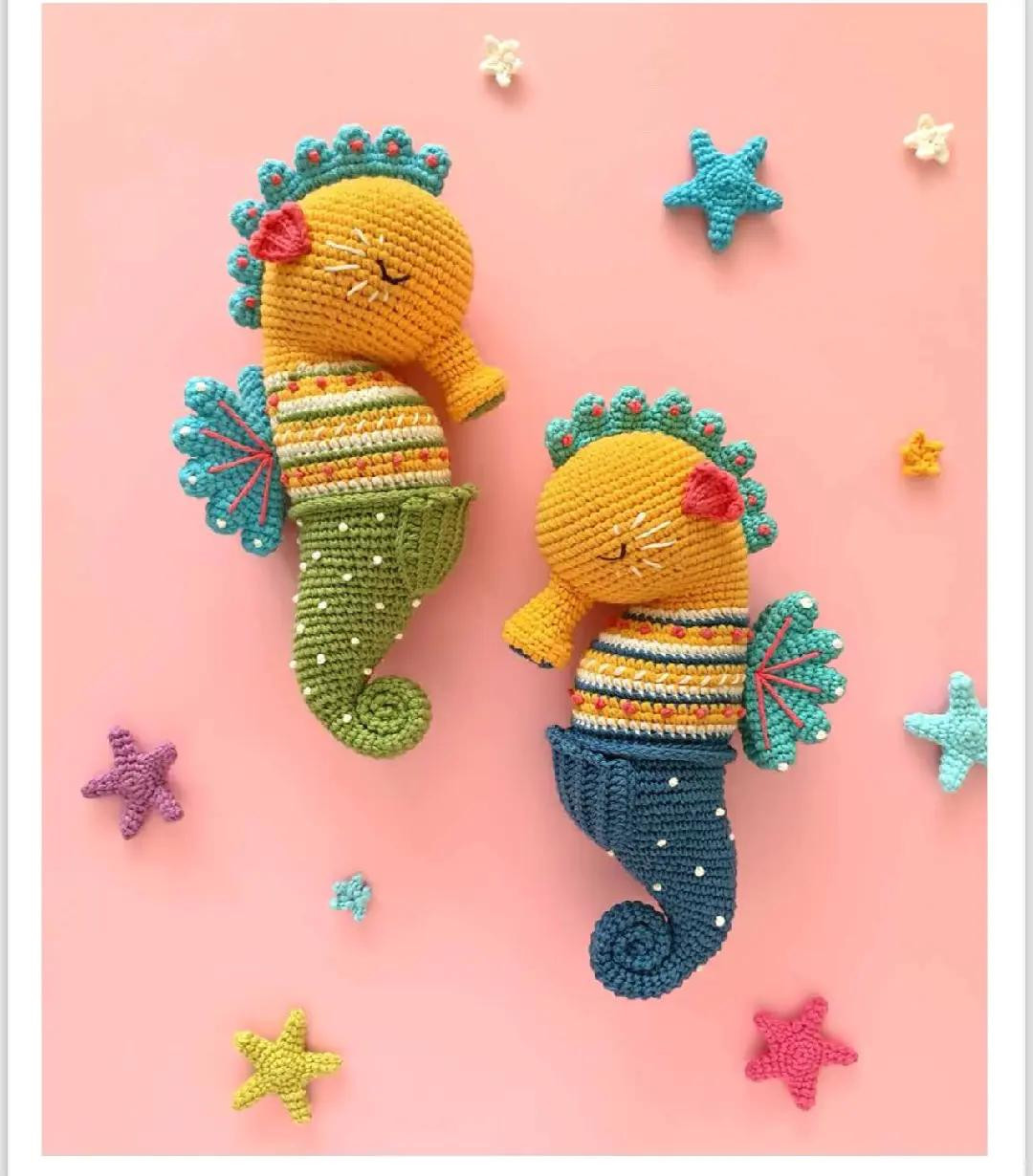 Crochet Pattern for Noah the Sea Horse Amigurumi Doll
