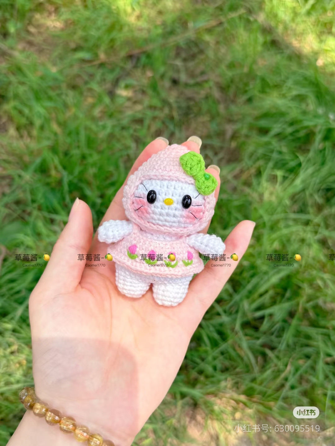 Crochet Pattern for Peach Hello Kitty Doll