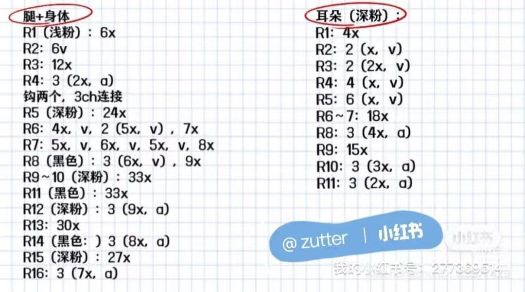 Crochet pattern for Piglet and Winnie the Pooh amigurumi dolls