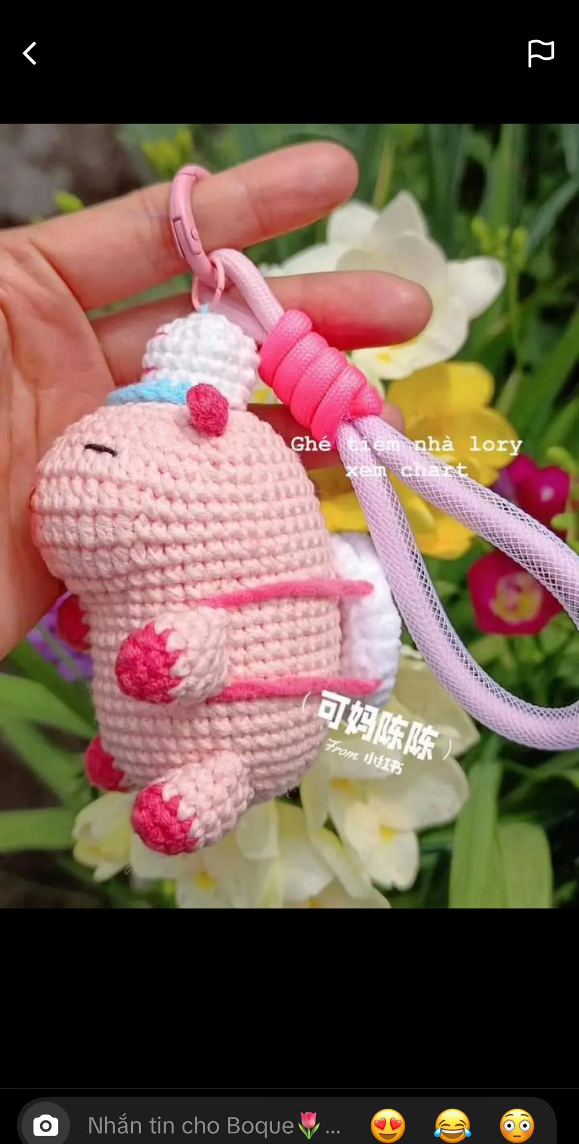 Crochet Pattern for Pink Baseball Cap Keychain Doll