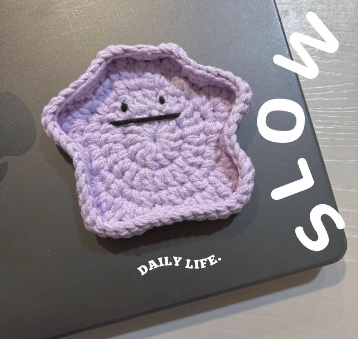 Crochet Pattern for Purple Monster Tray