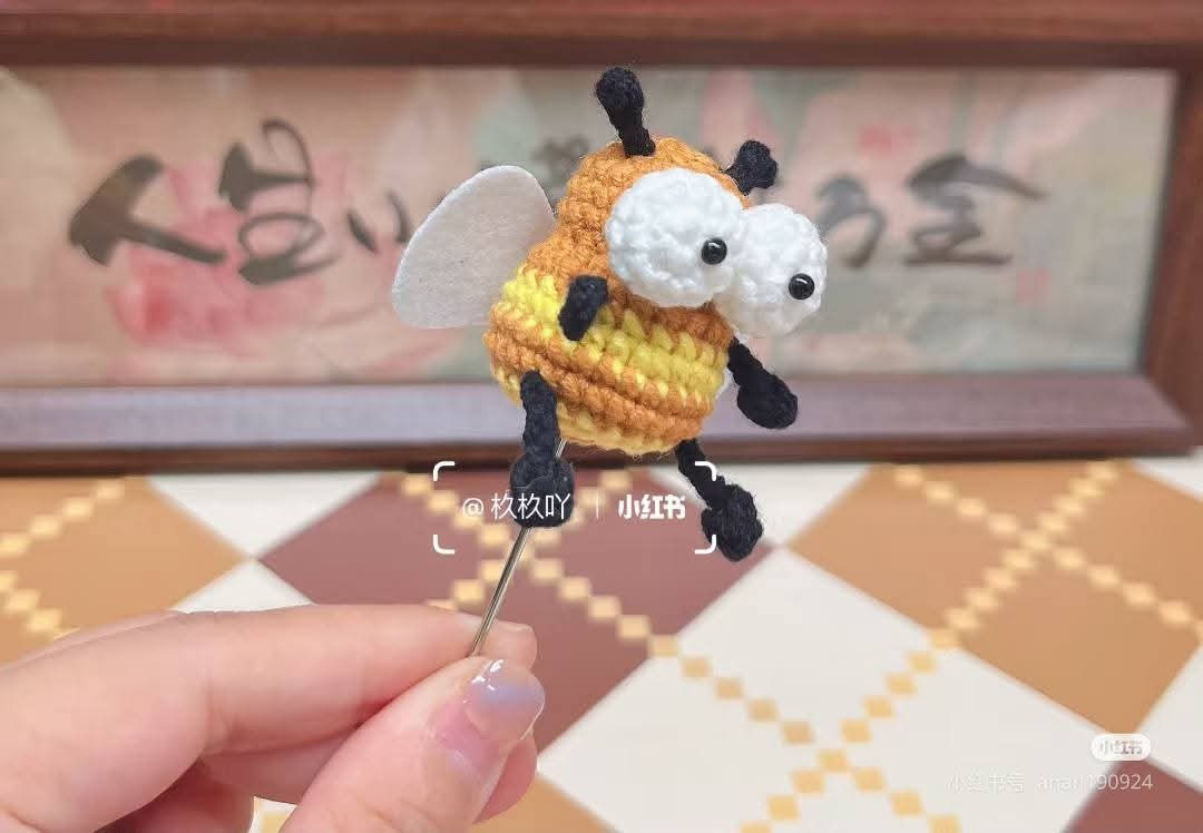 Crochet Pattern for Purple Mosquito and Yellow Bee Amigurumi