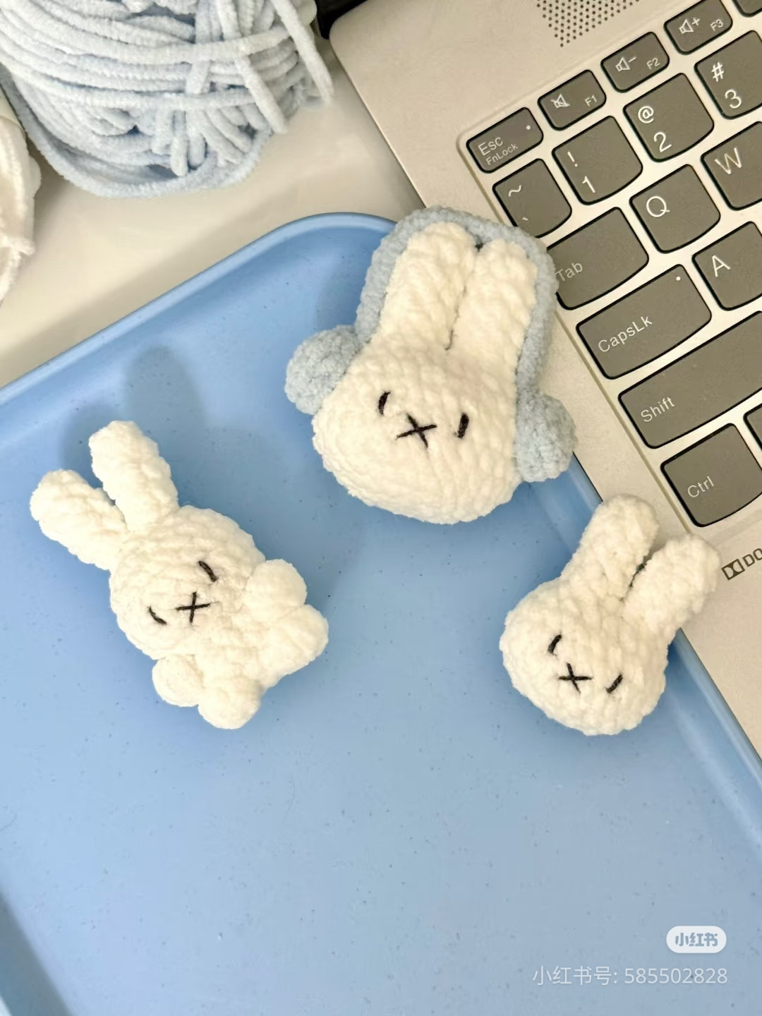 Crochet Pattern for Sitting Miffy Rabbit and Bunny Headphones