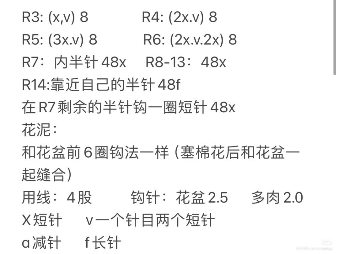 Crochet Pattern for Small Green Succulent Plant in Pot