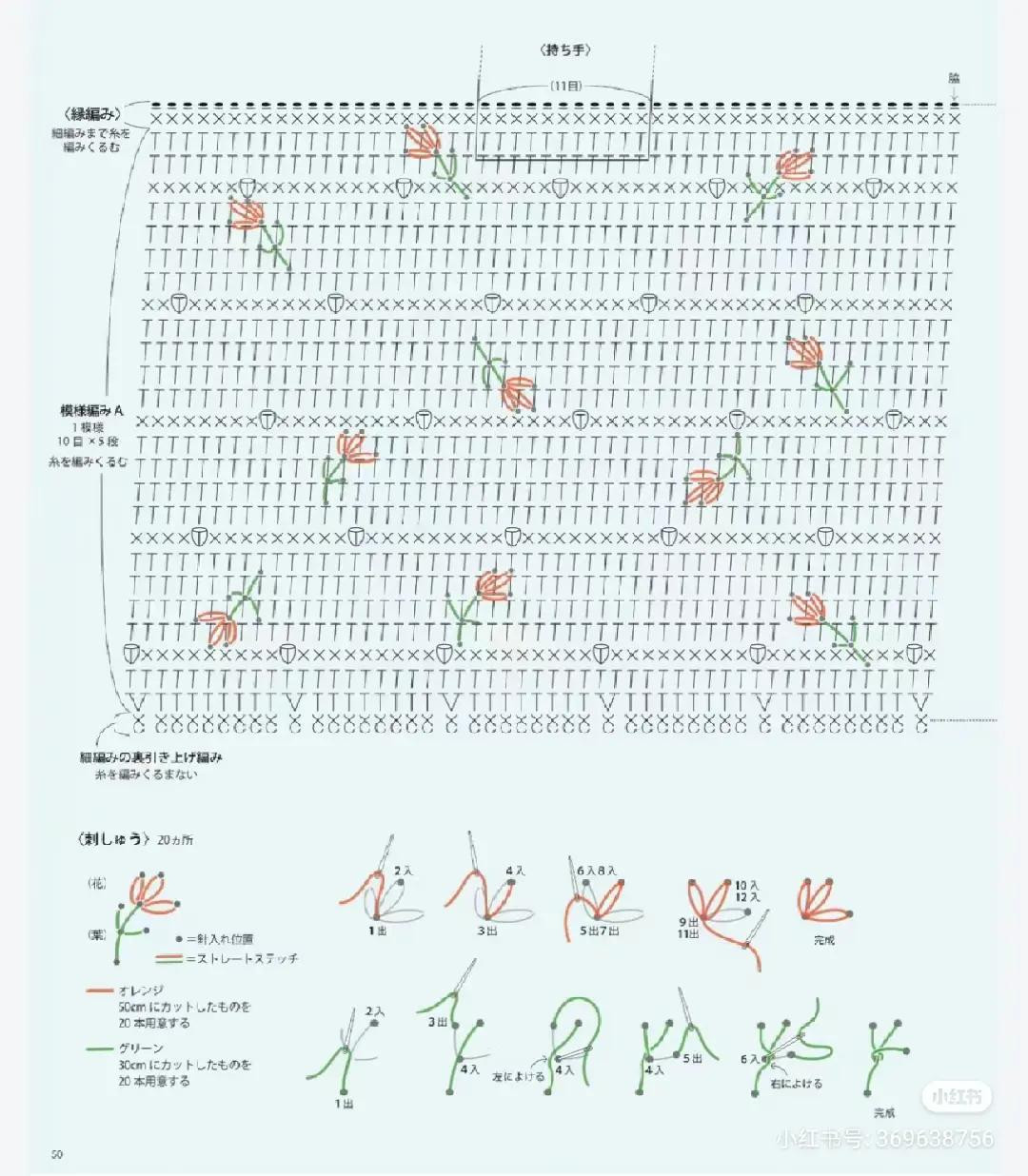 Crochet Pattern for Vintage Tote Bag with Black Ruffle Edging and Heart Charm