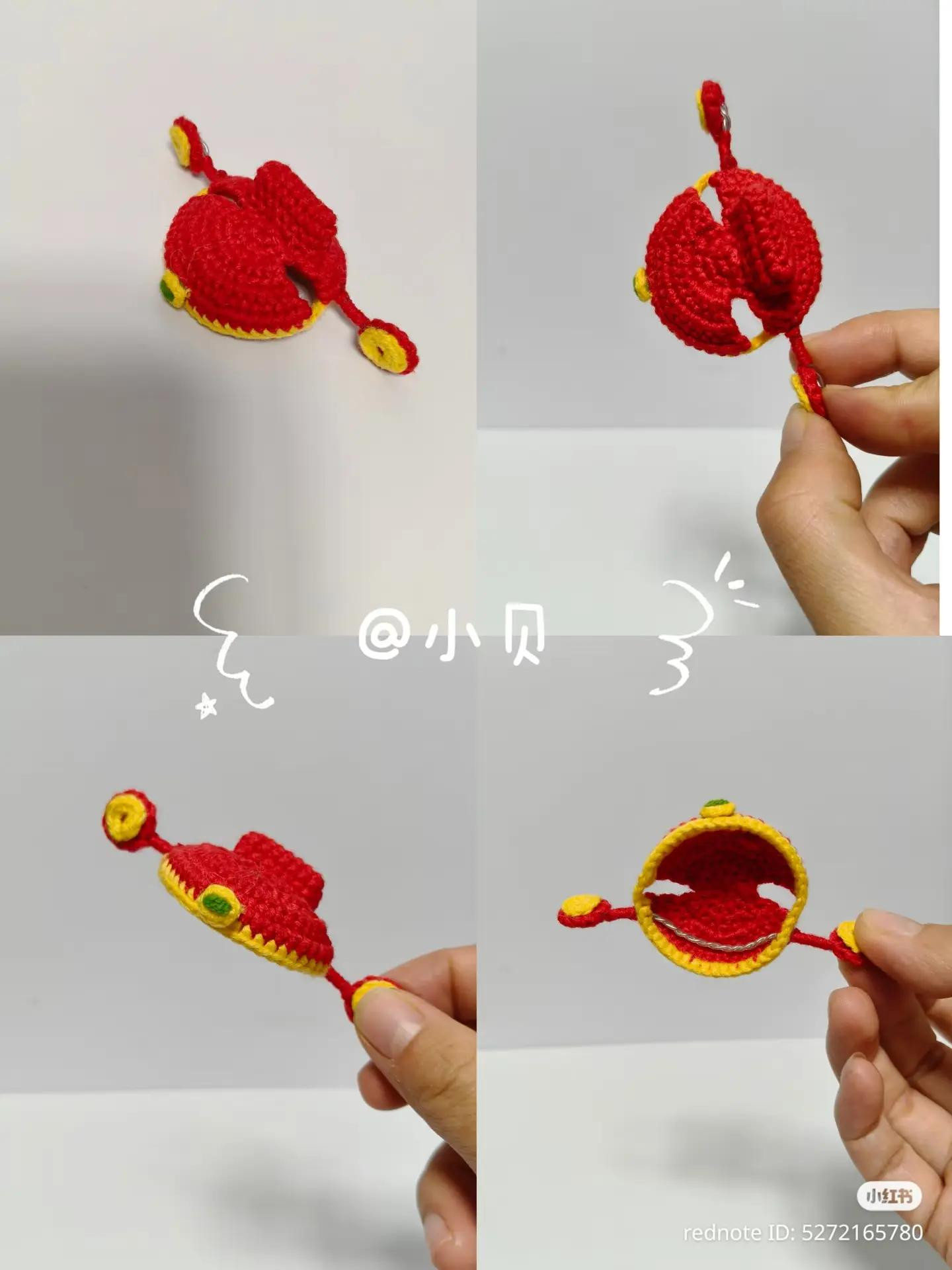 Crochet Pattern for Wealth God Cat Amigurumi with Gold Ingot