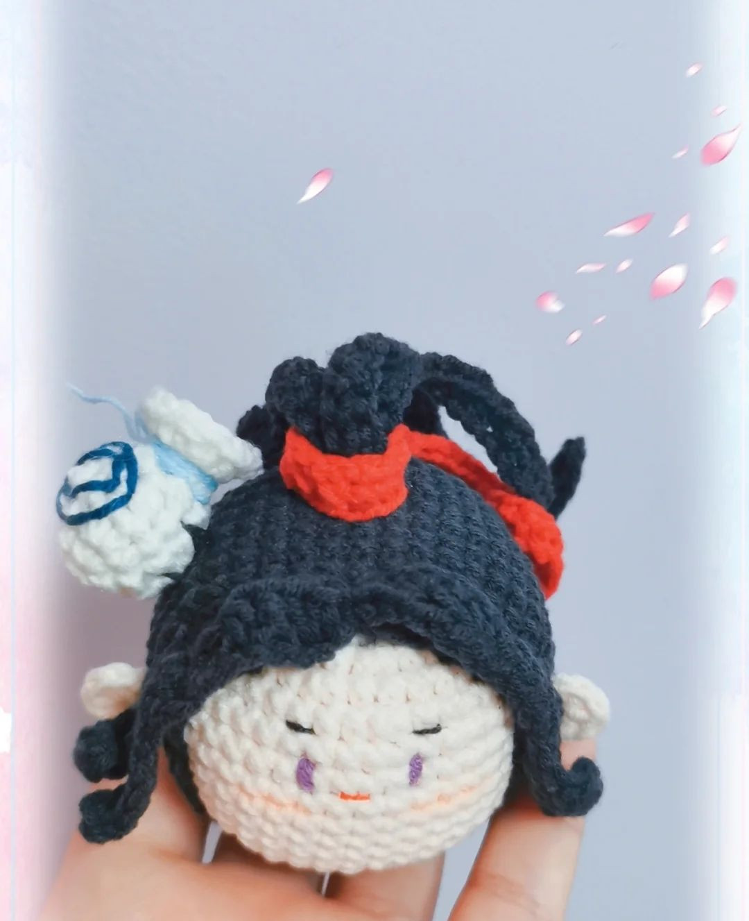 Crochet Pattern for Wei Wuxian Amigurumi Doll from Mo Dao Zu Shi