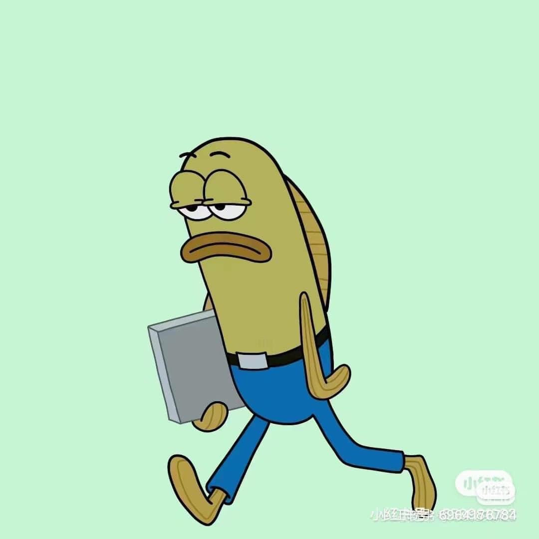 Crochet pattern for Workaholic Fish amigurumi keychain