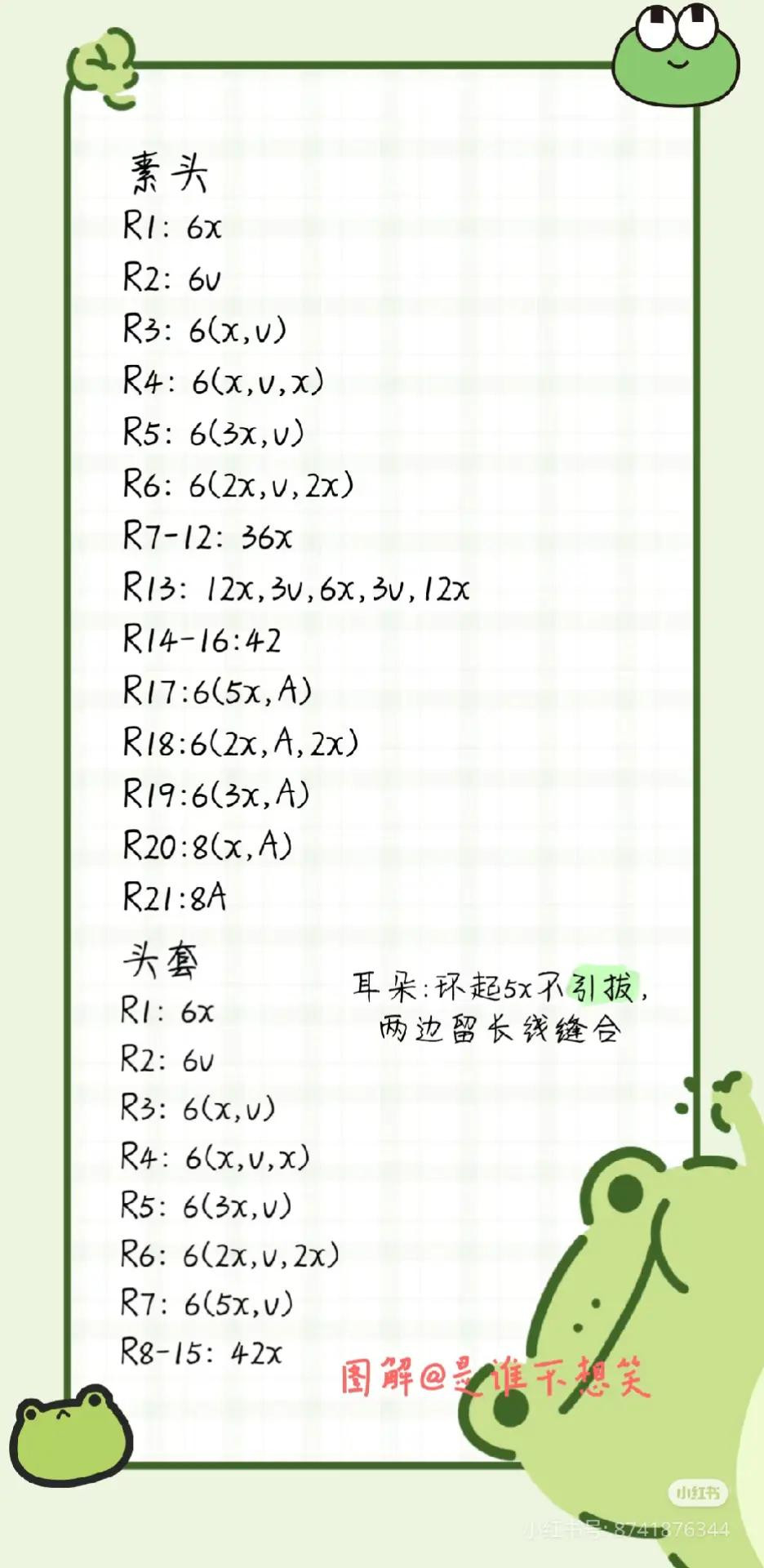 Crochet Pattern for Yor Forger Doll Head with Bangs and Braids