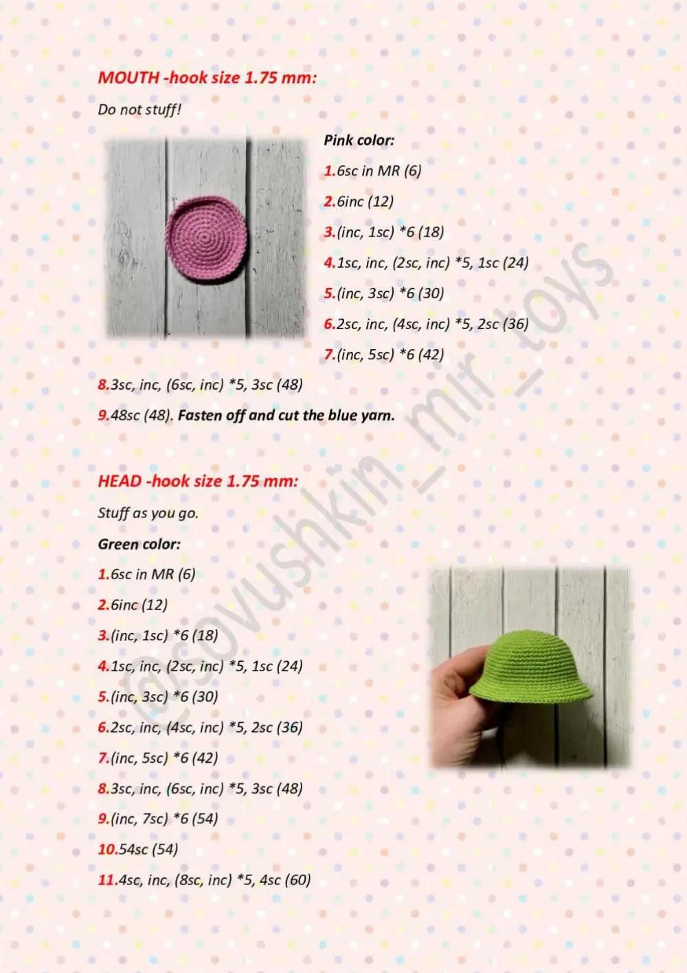 Crochet Pattern: Funny Green Frog Amigurumi Doll