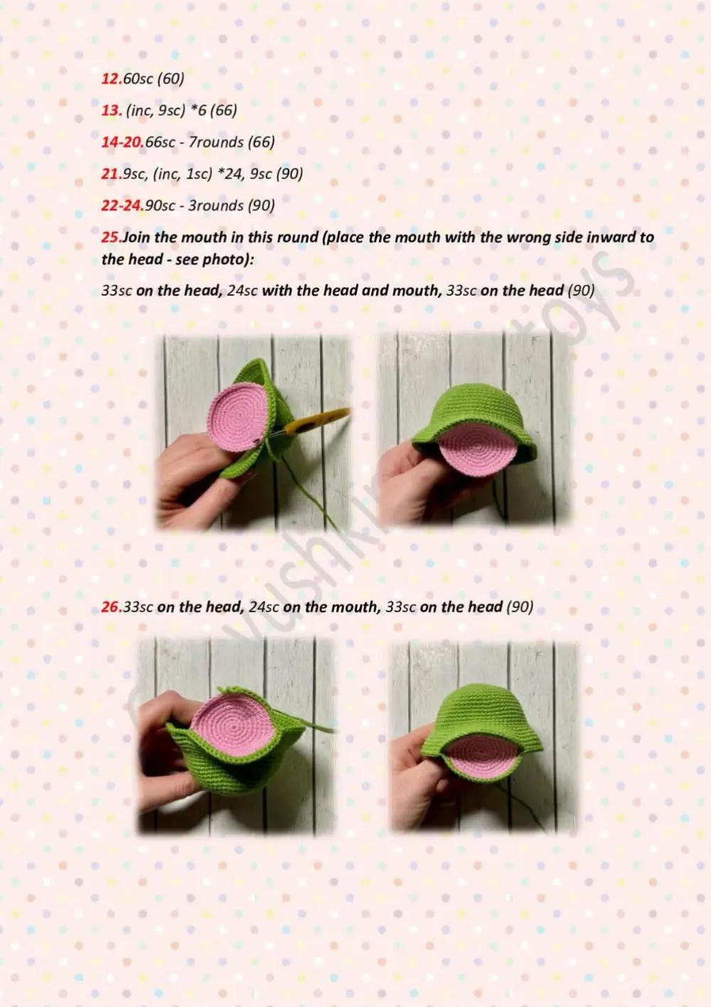 Crochet Pattern: Funny Green Frog Amigurumi Doll