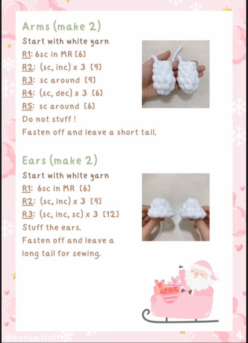 Crochet Pattern: Hello Kitty Christmas Tree Amigurumi Doll