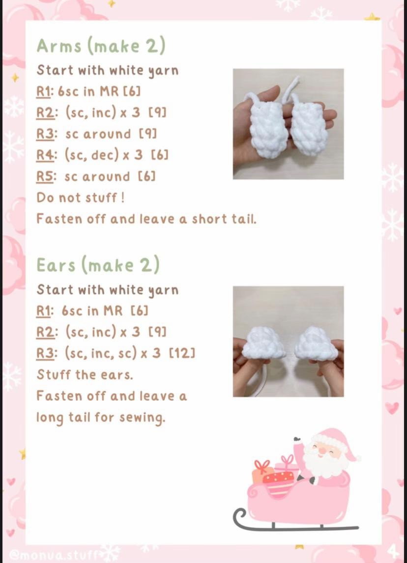 Crochet Pattern: Hello Kitty Christmas Tree Amigurumi Doll