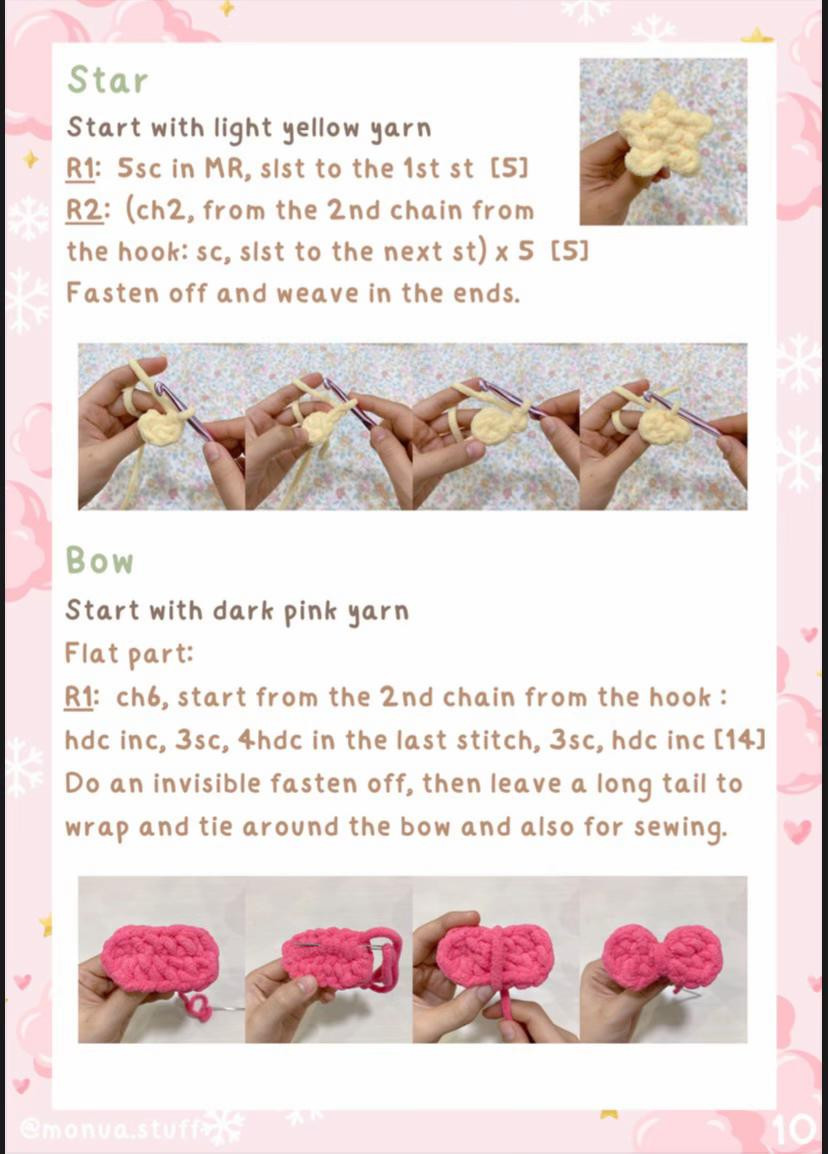 Crochet Pattern: Hello Kitty Christmas Tree Amigurumi Doll