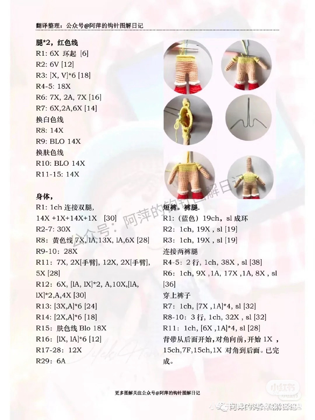 Crochet Pattern: Nellie Girl Amigurumi with Blue Hat and Red Backpack