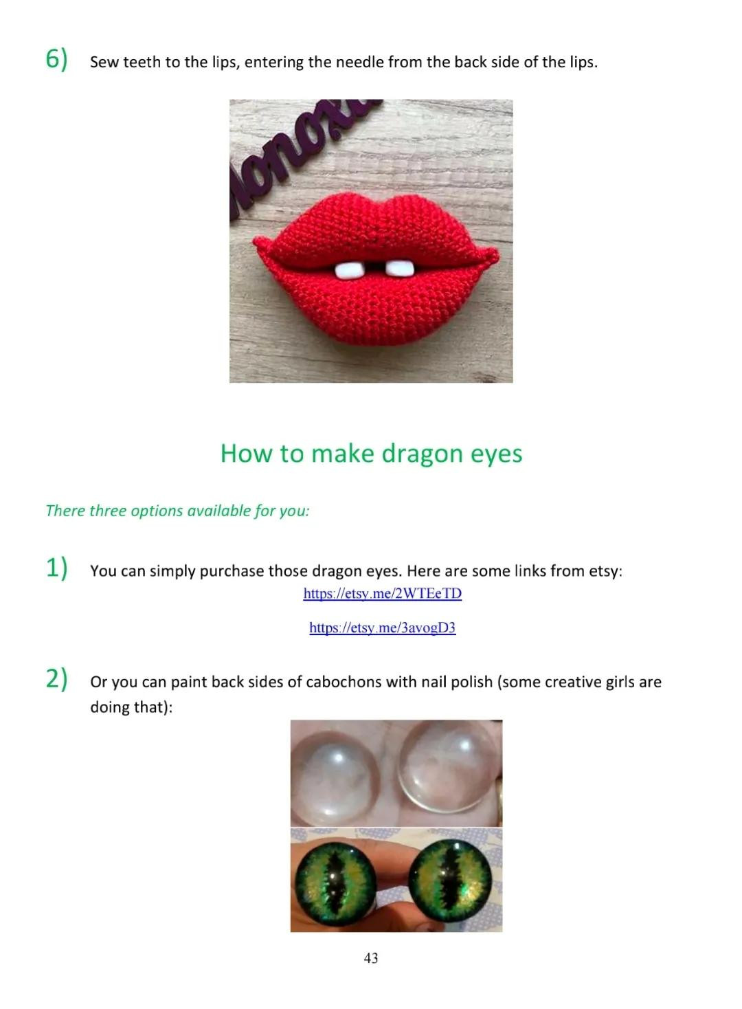 Crochet Pattern: Oblina Amigurumi Doll - Part 2 Final Steps