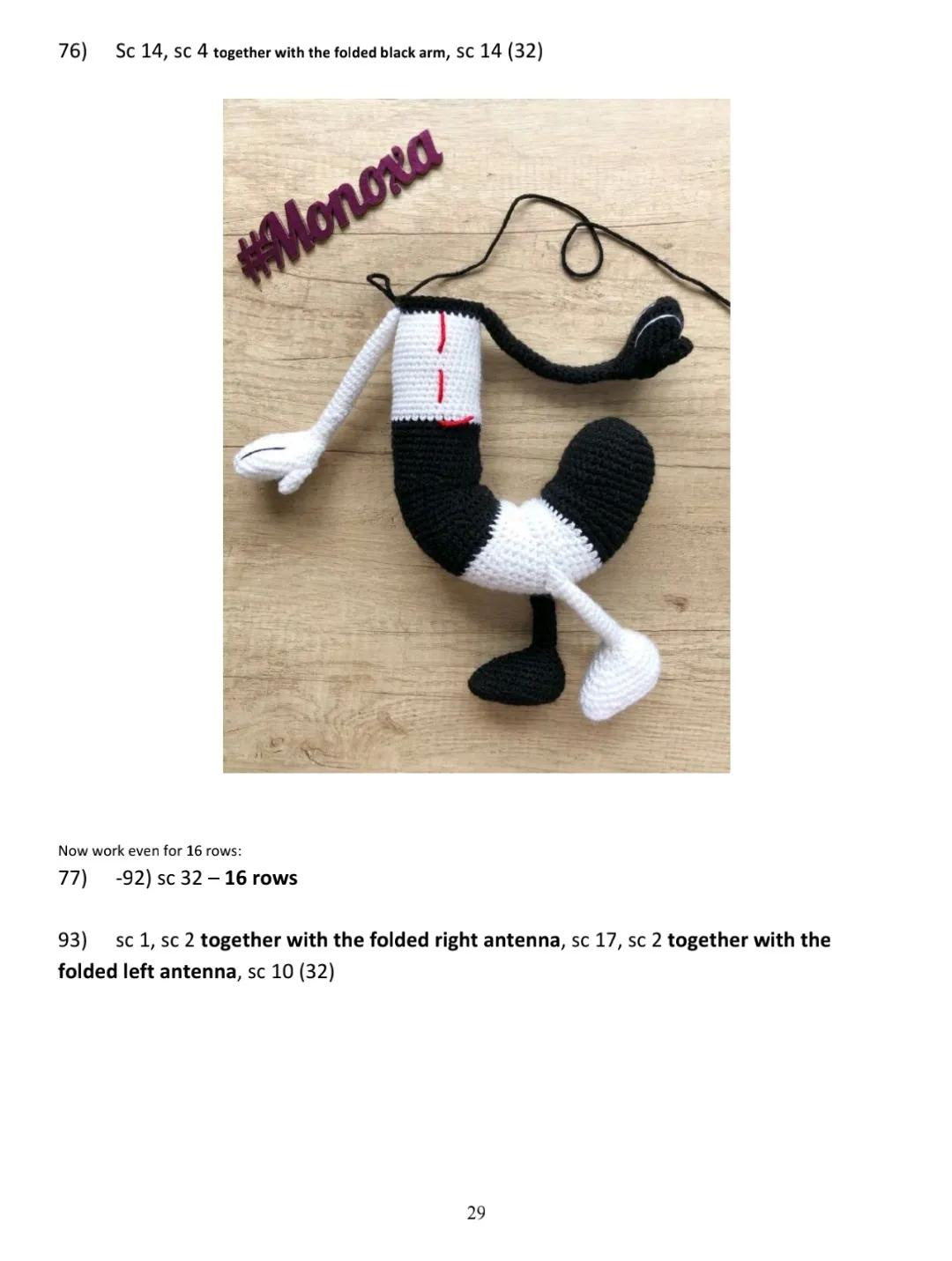 Crochet Pattern: Oblina Amigurumi Doll - Part 2 Final Steps