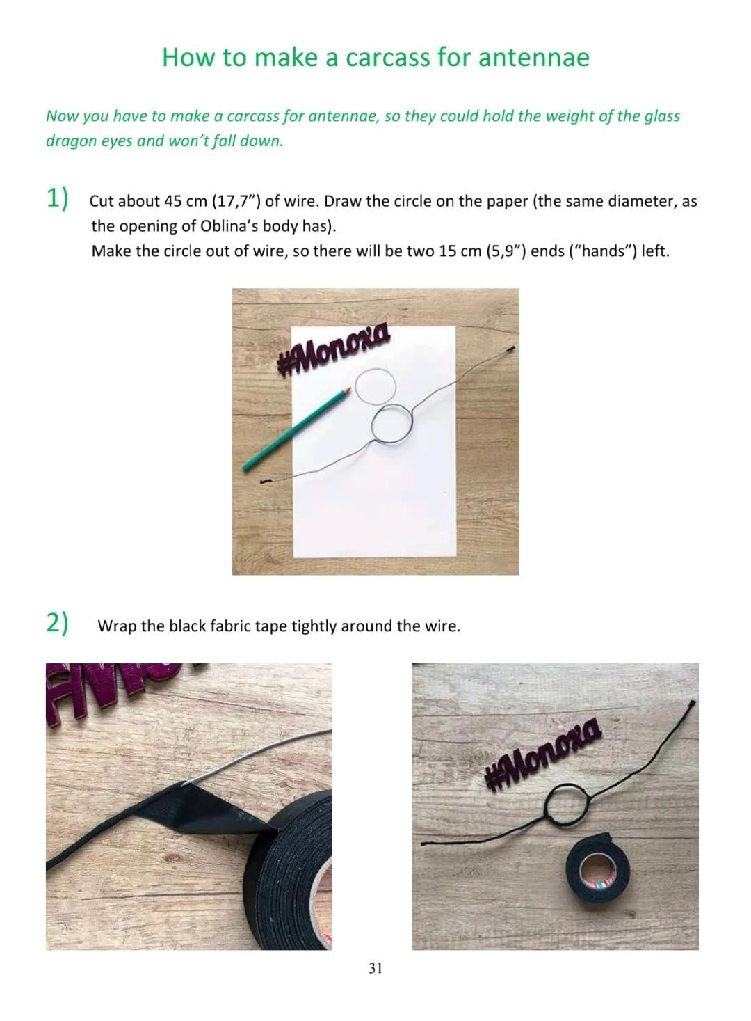 Crochet Pattern: Oblina Amigurumi Doll - Part 2 Final Steps