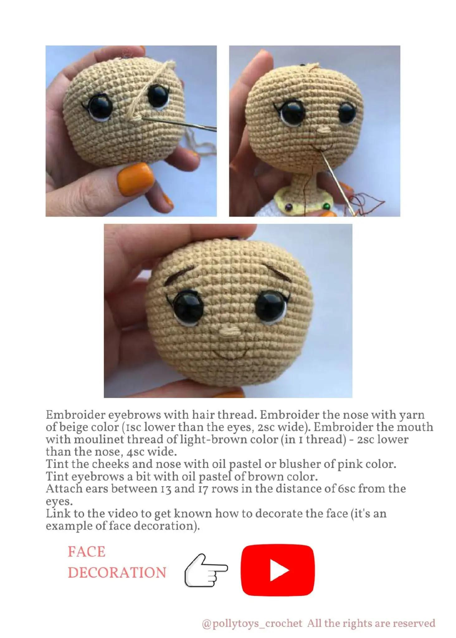 Crochet Pattern: Penny the Tennis Player Doll - Legs and Shoes Tutorial
