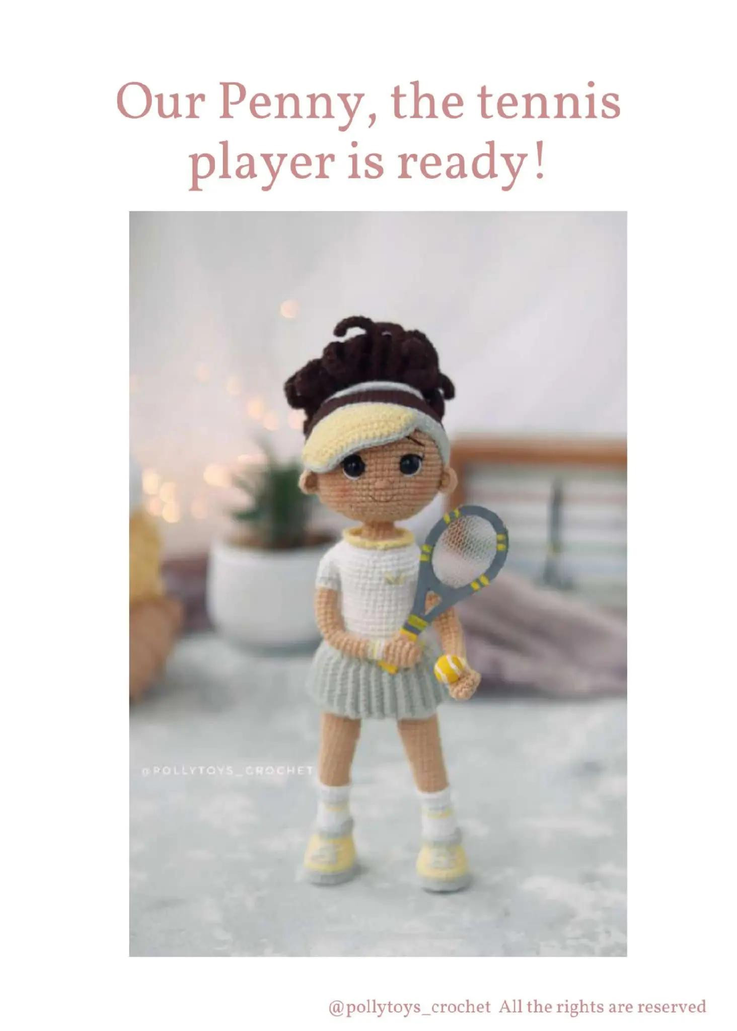Crochet Pattern: Penny the Tennis Player Doll - Legs and Shoes Tutorial