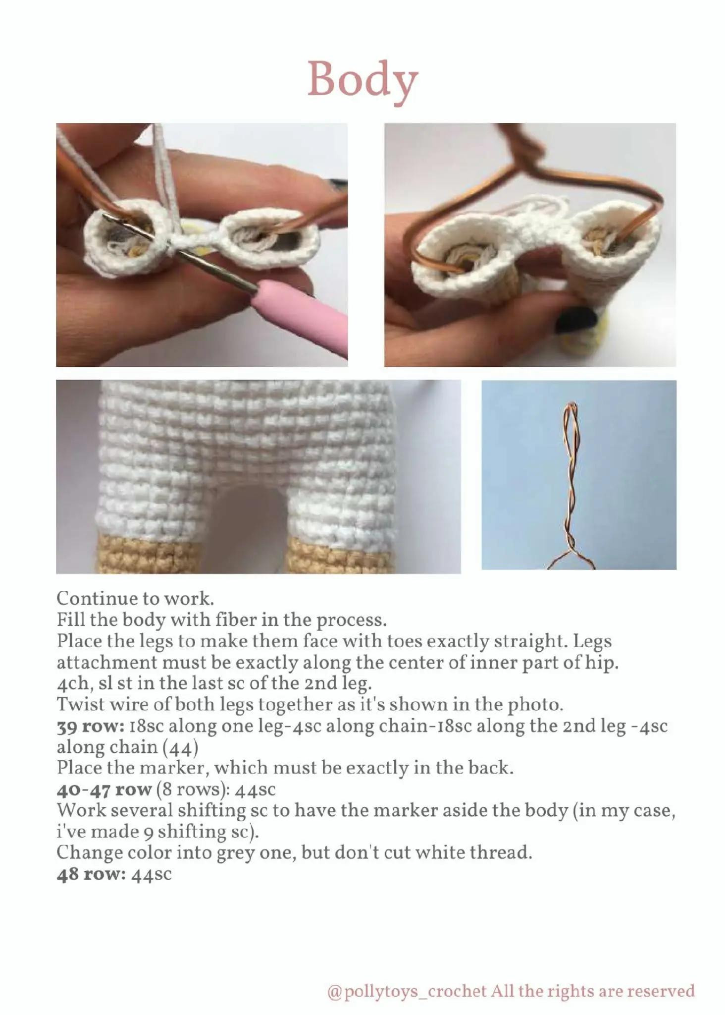 Crochet Pattern: Penny the Tennis Player Doll - Legs and Shoes Tutorial