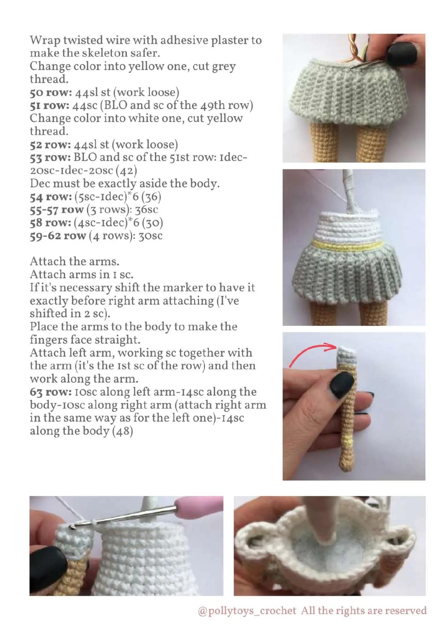Crochet Pattern: Penny the Tennis Player Doll - Legs and Shoes Tutorial
