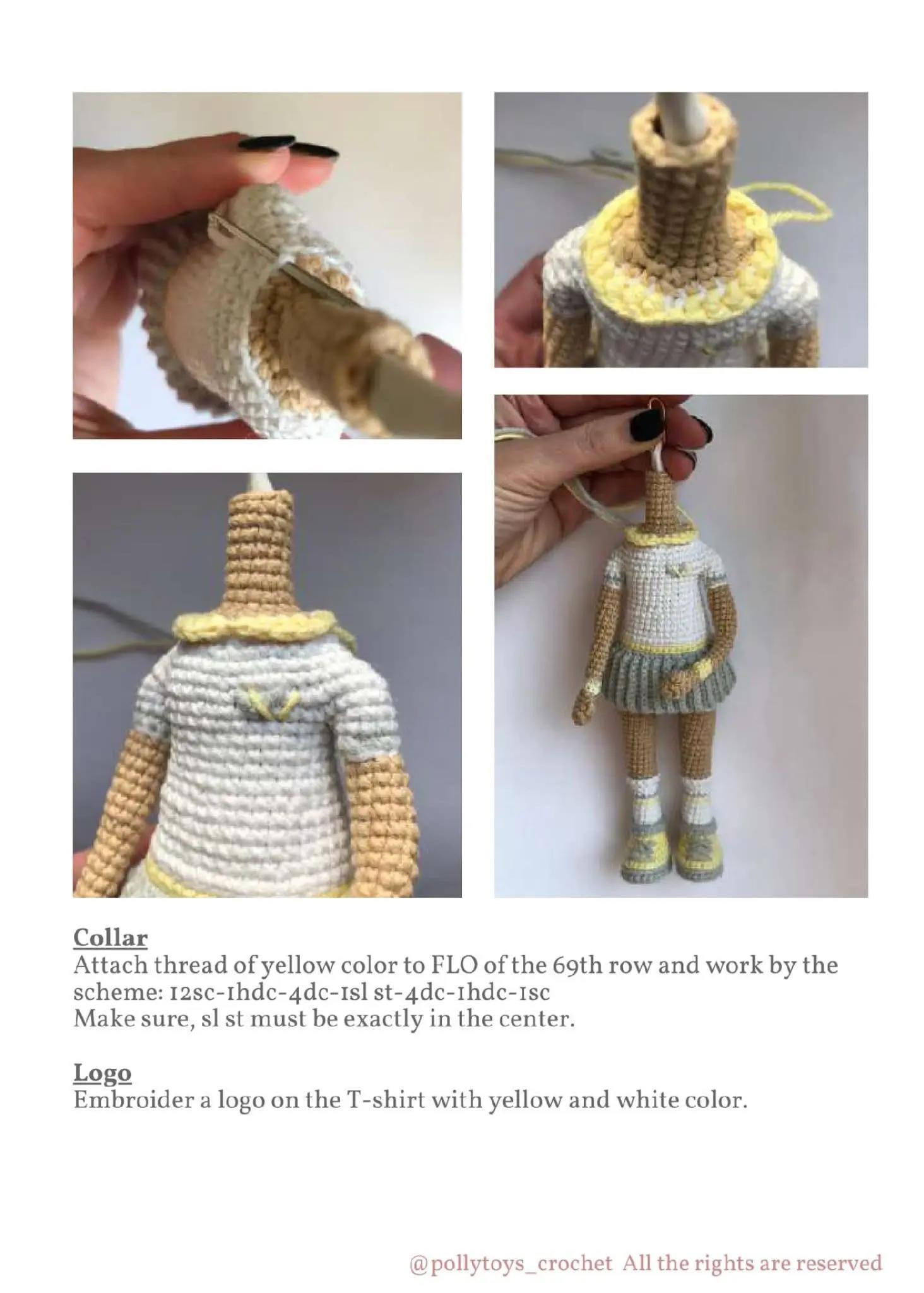 Crochet Pattern: Penny the Tennis Player Doll - Legs and Shoes Tutorial