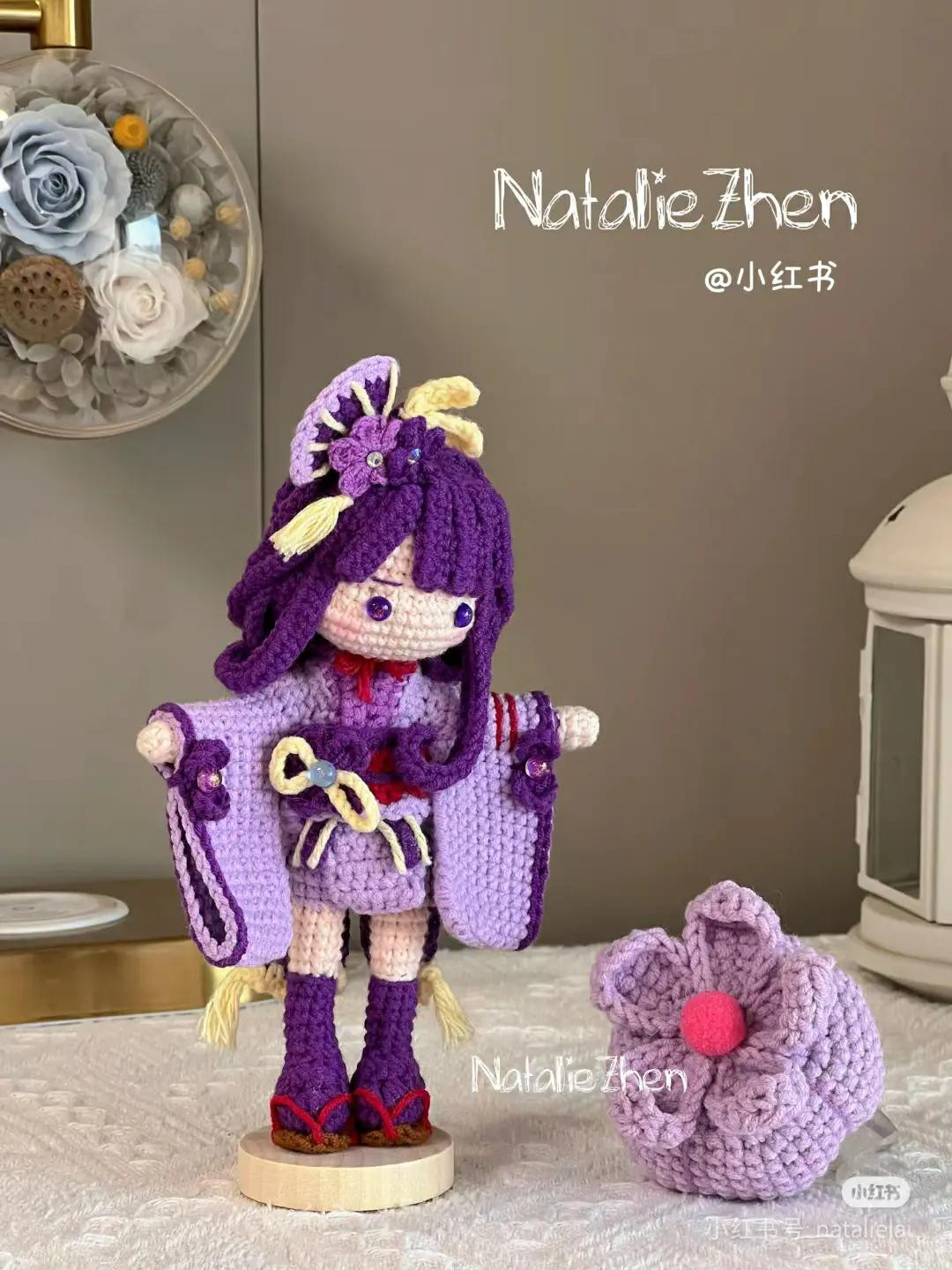 Crochet Pattern: Purple Japanese Kimono Doll Tutorial