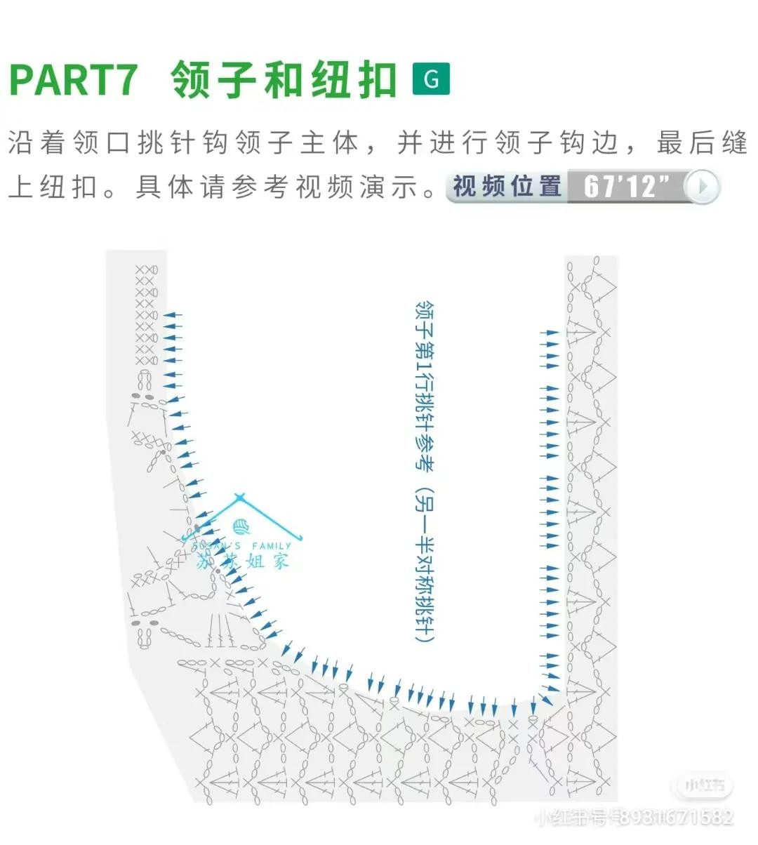 Crochet Pattern: Purple Lace Short Sleeve Collared Shirt with Detailed Charts