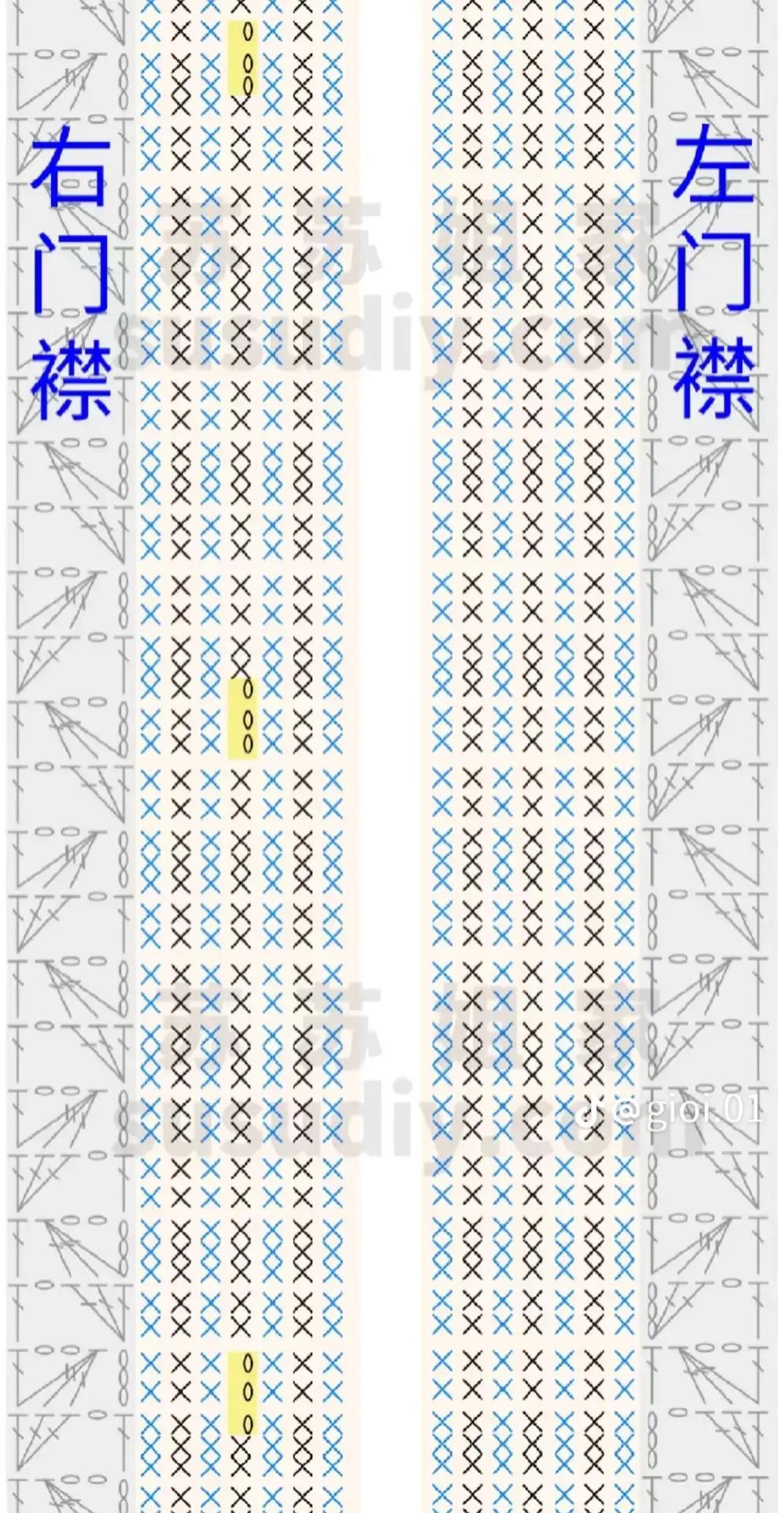 Crochet Pattern: Purple Ruffle Collar Cardigan with Detailed Chart and Measurements