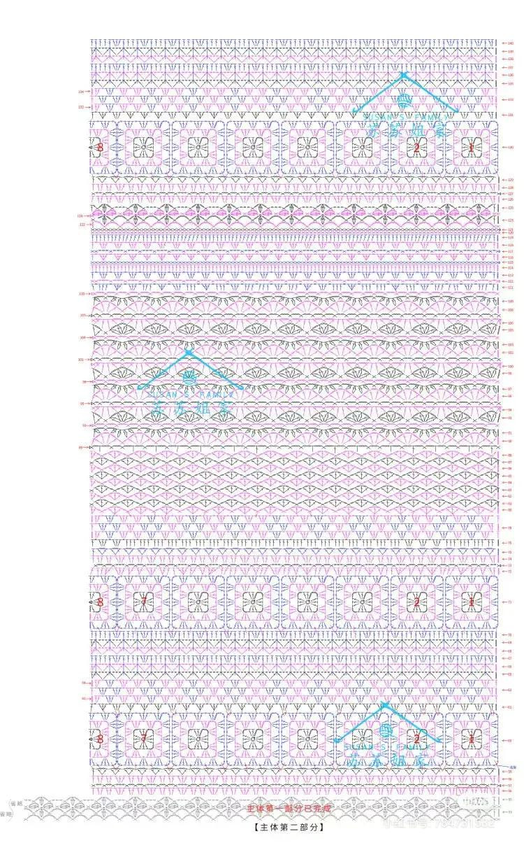 Crochet Pattern: Retro Colorful Granny Square Shawl with Pom Poms