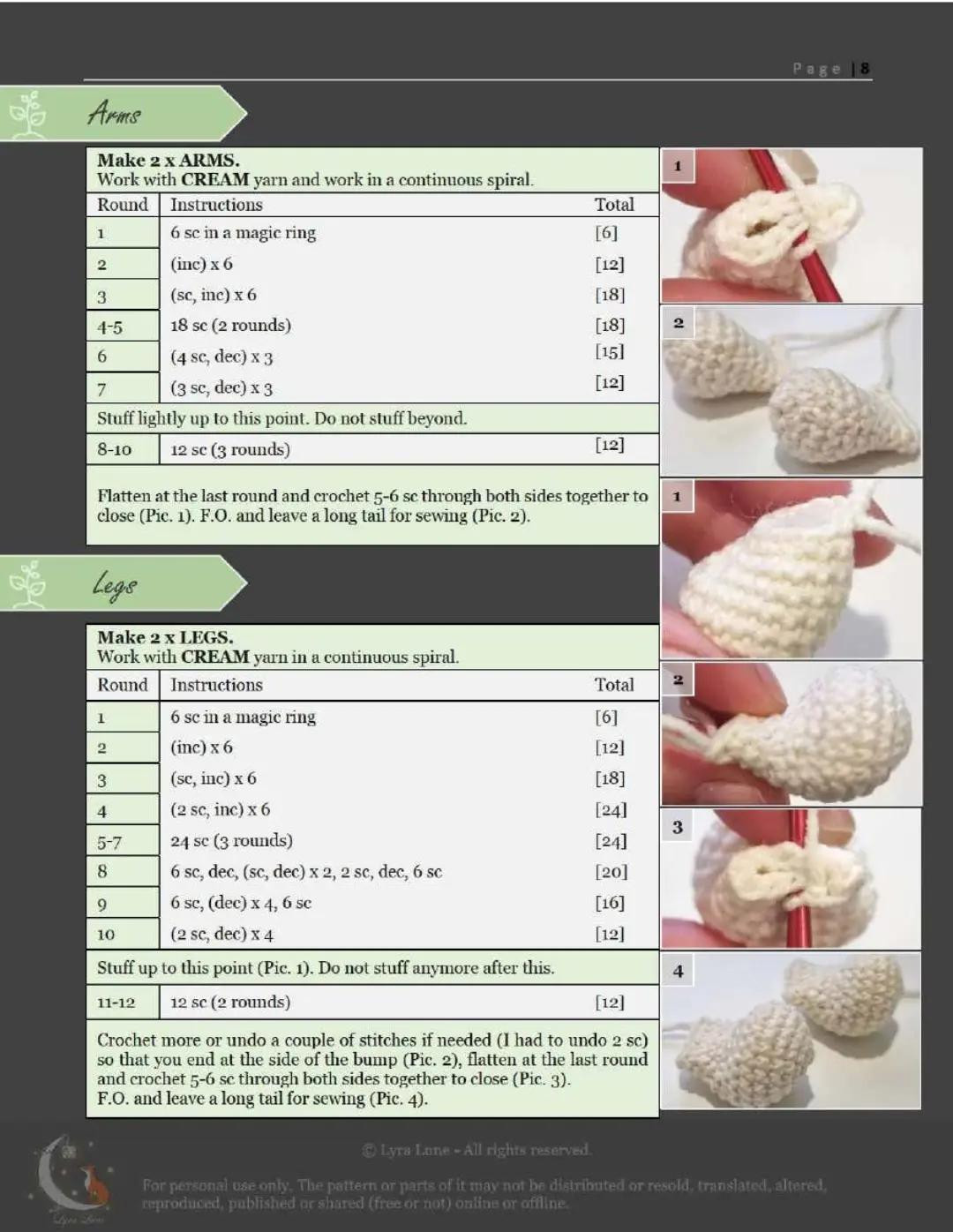 Crochet Pattern: Rhodotus Mushroom Amigurumi Doll