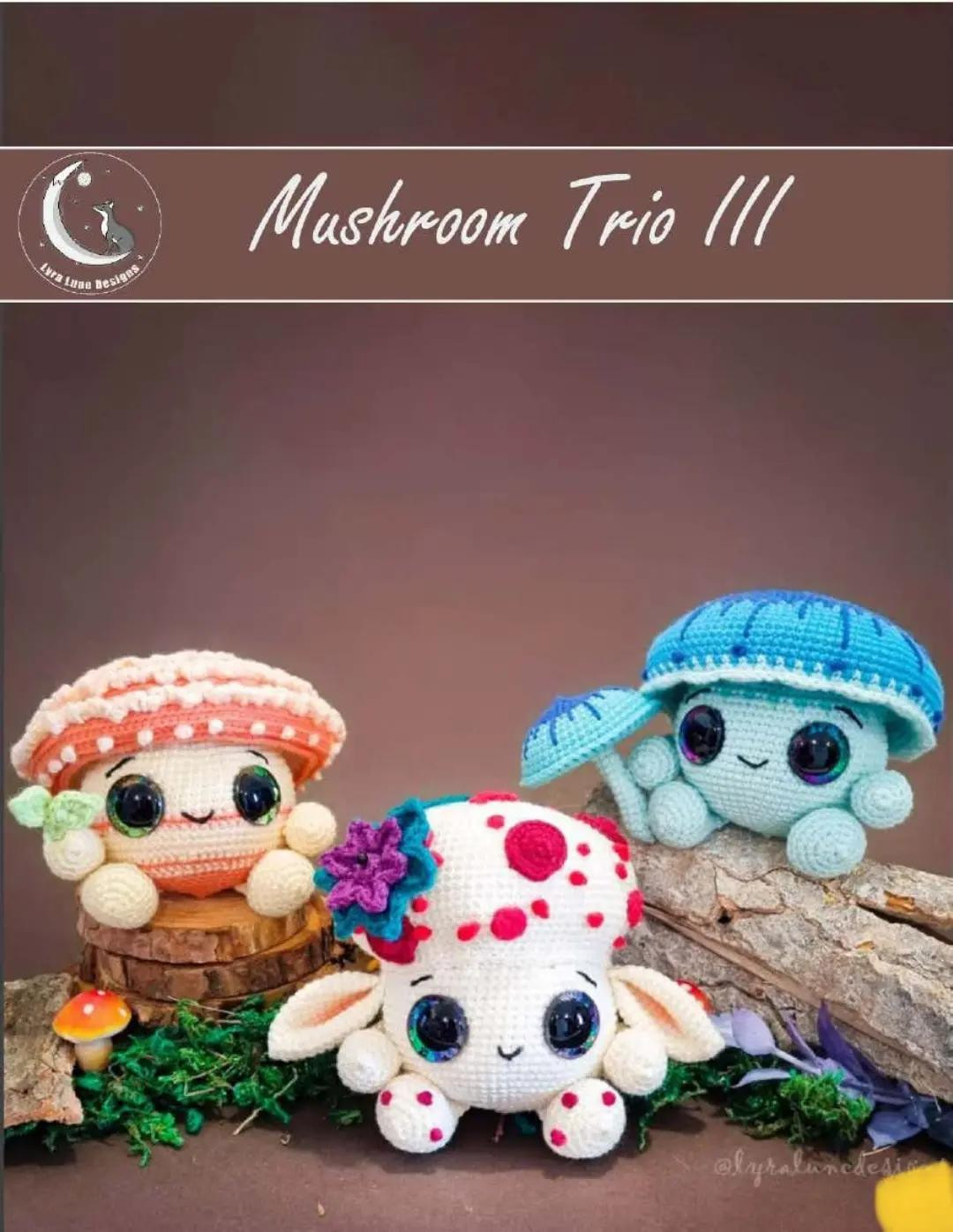 Crochet Pattern: Rhodotus Mushroom Amigurumi Doll