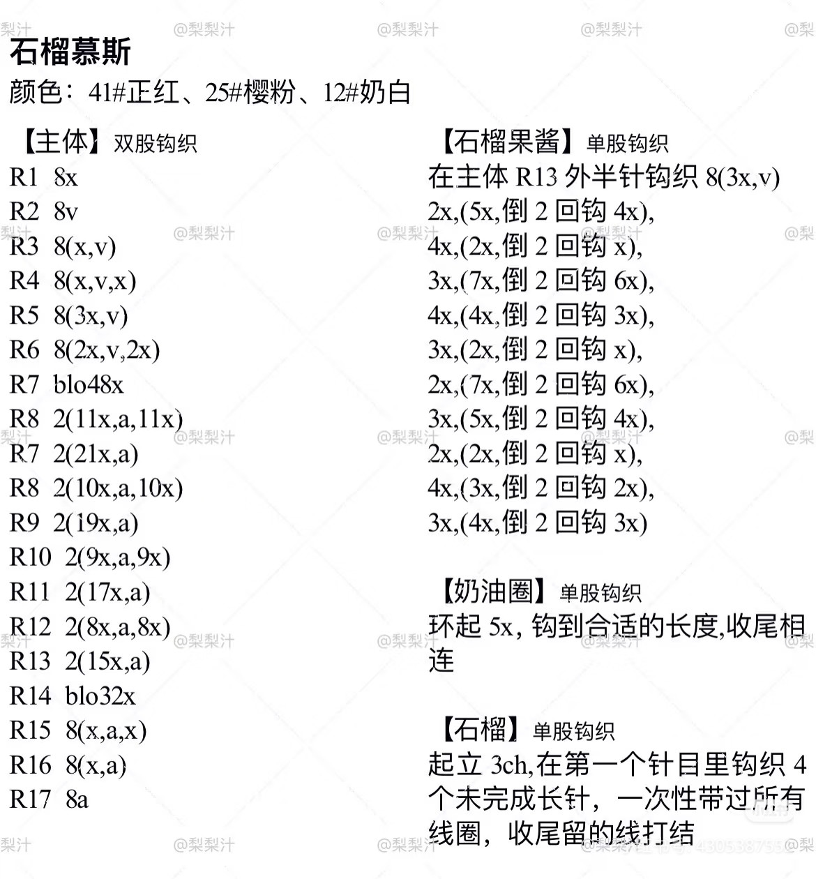 Crochet Pattern: Snow White Princess Cake Storage Box and Cloud Cherry Cake Set